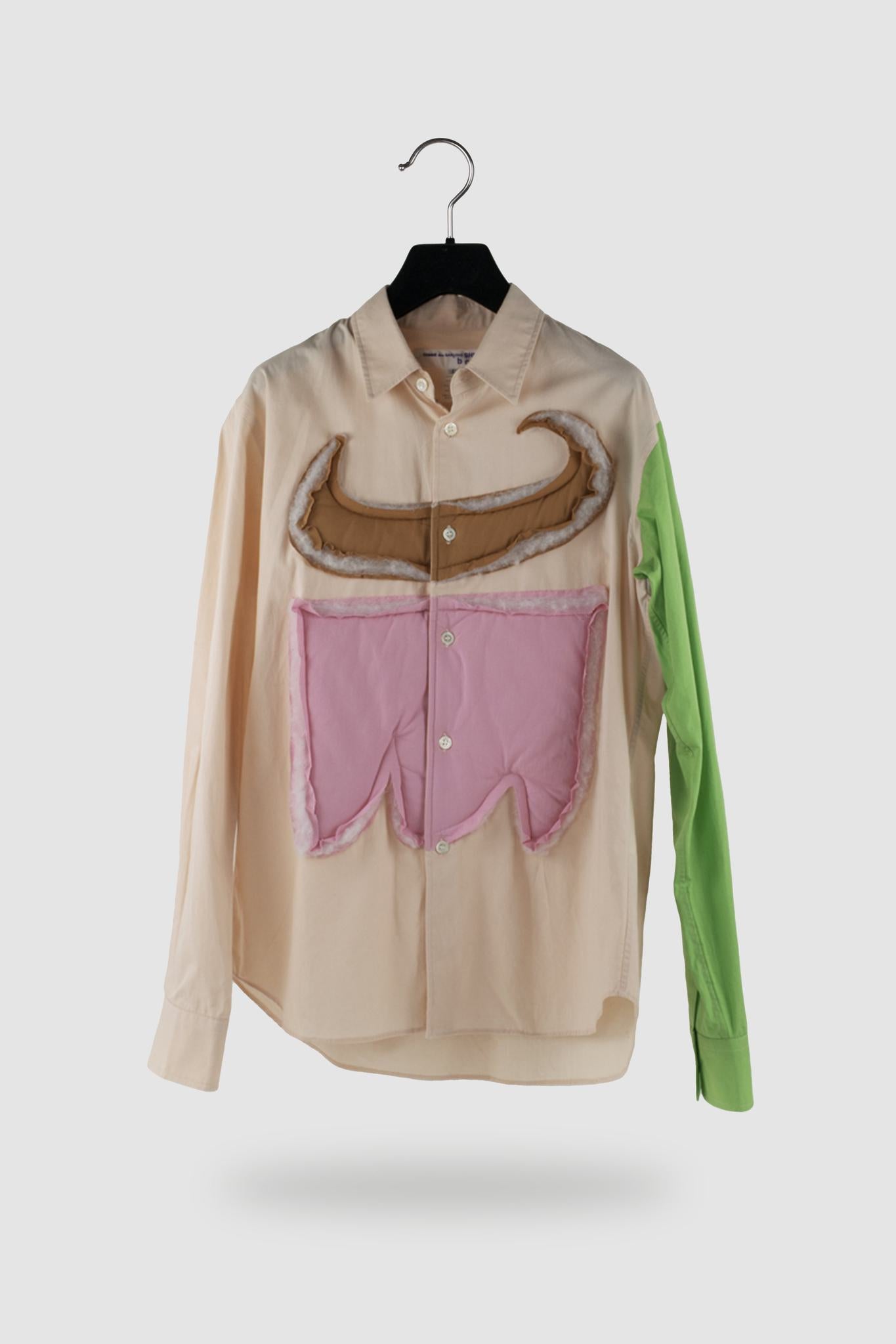 Comme Des Garçons SHIRT Padded Applique Shirt