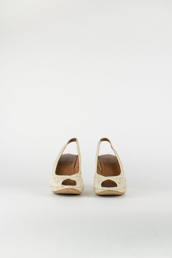 Dries Van Noten Peep Toe Wedges