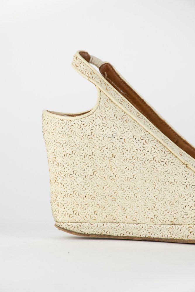 Dries Van Noten Peep Toe Wedges