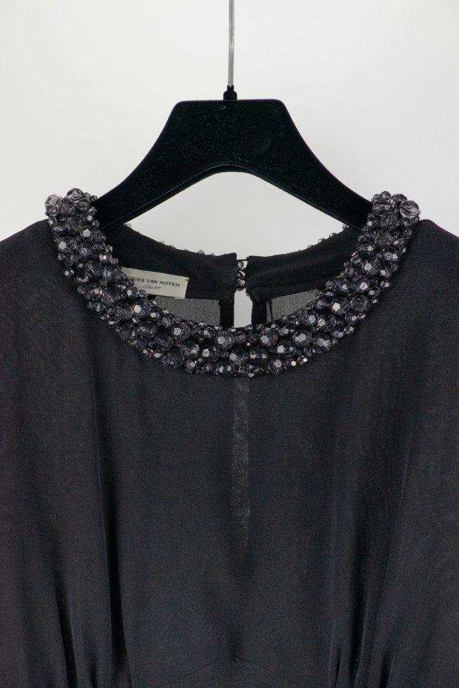 Dries Van Noten Beaded Collar Blouse