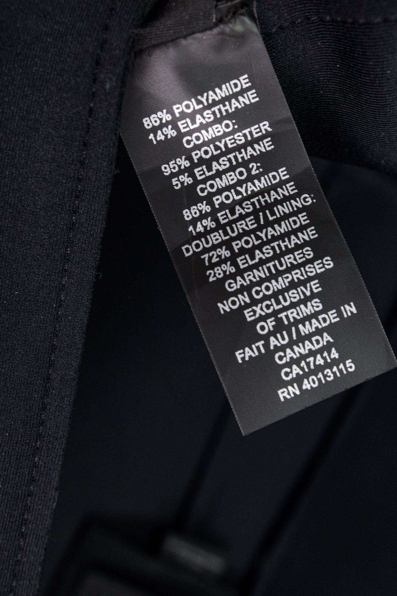 Marie Saint Pierre Black Sleeveless Ruffle Dress