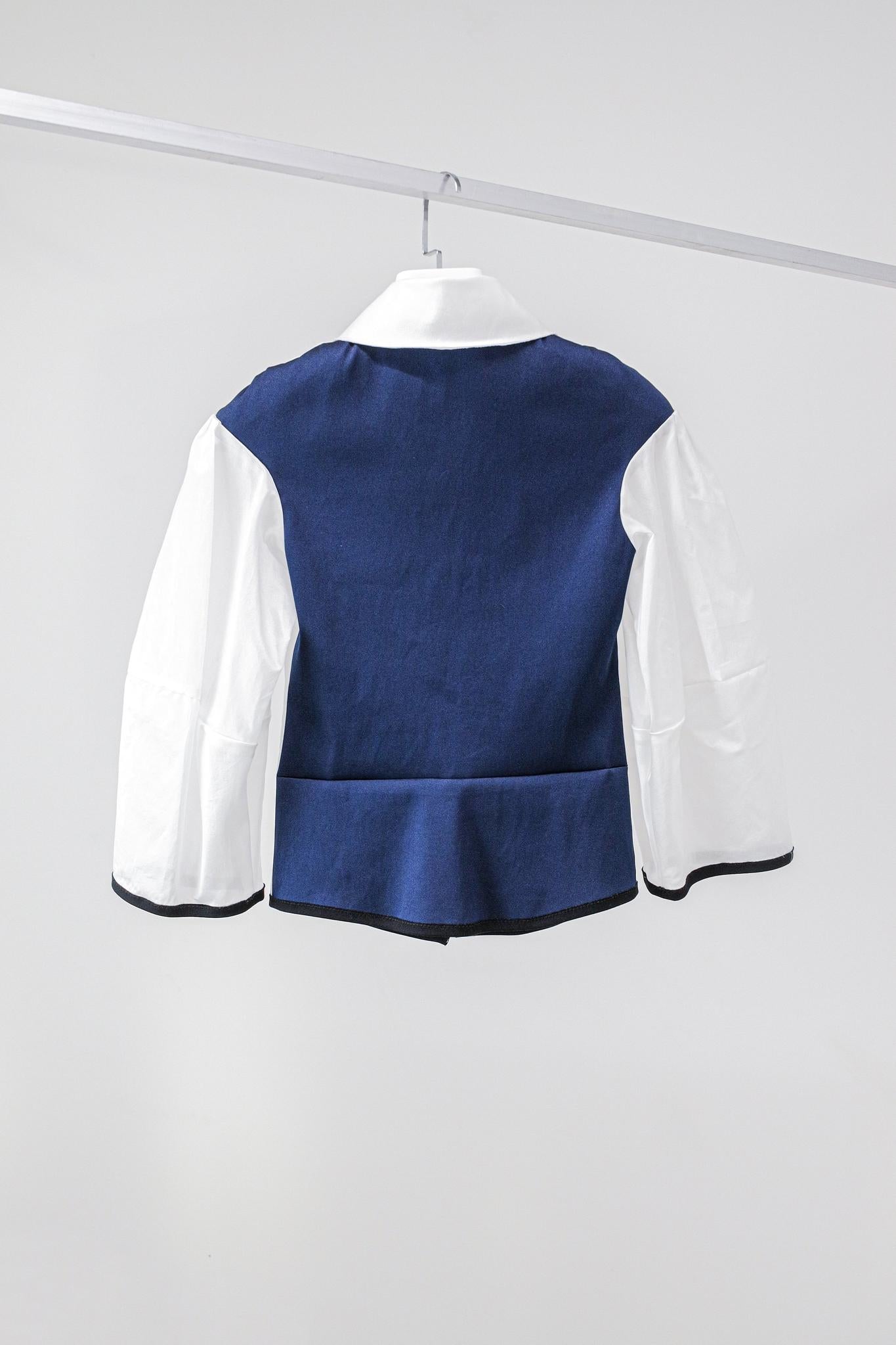 Marie Saint Pierre Two-Tone Zip Jacket