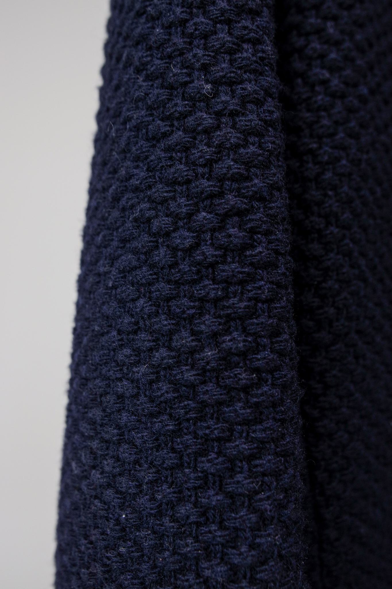 Chanel Navy Wool Mod Coat