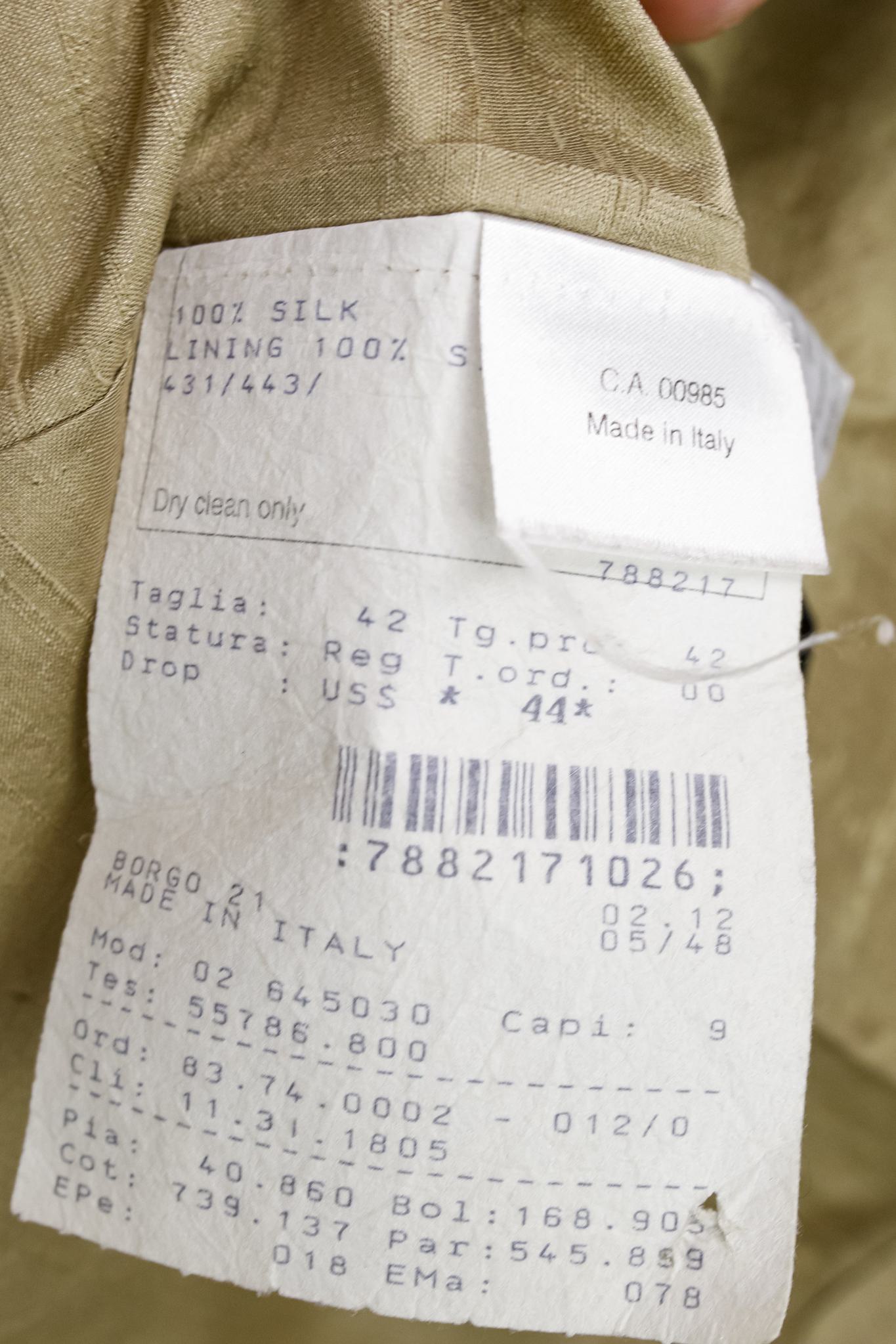 Giorgio Armani Embroidered Silk Shantung Blazer