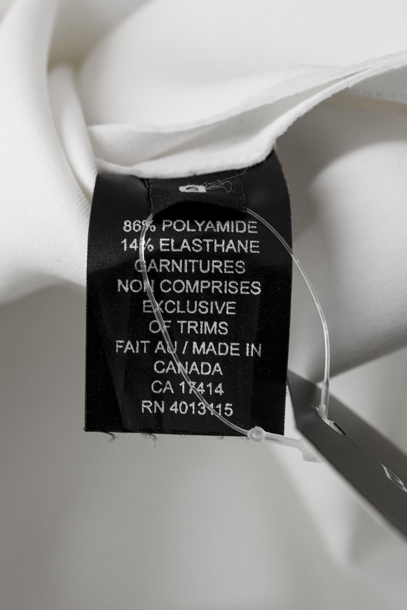 Marie Saint Pierre White Neoprene Turtleneck
