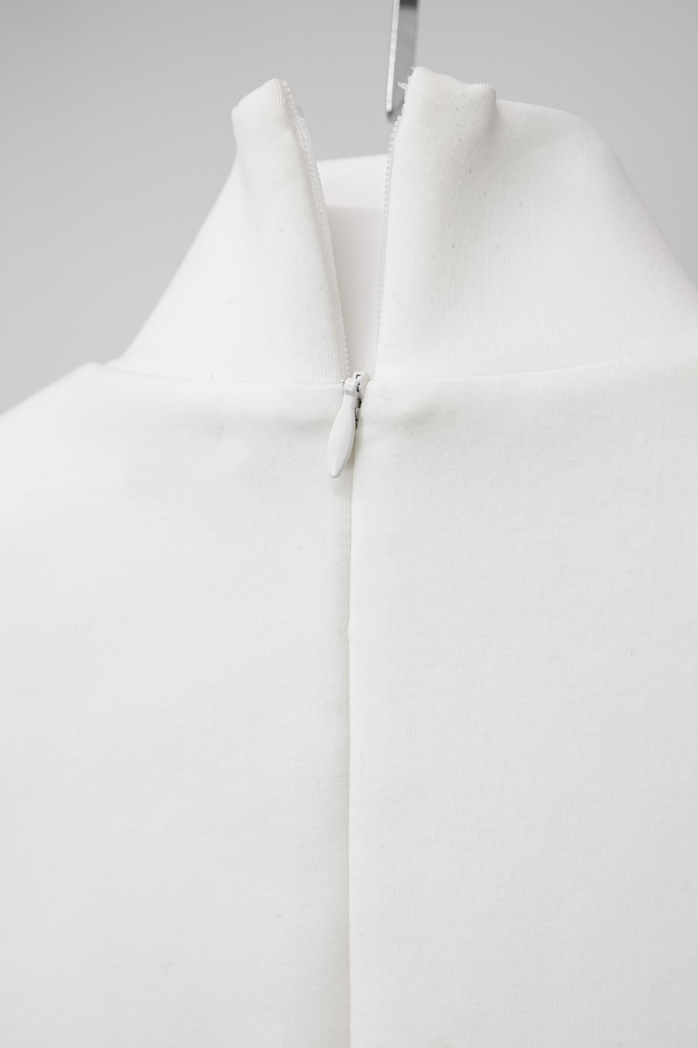 Marie Saint Pierre White Neoprene Turtleneck