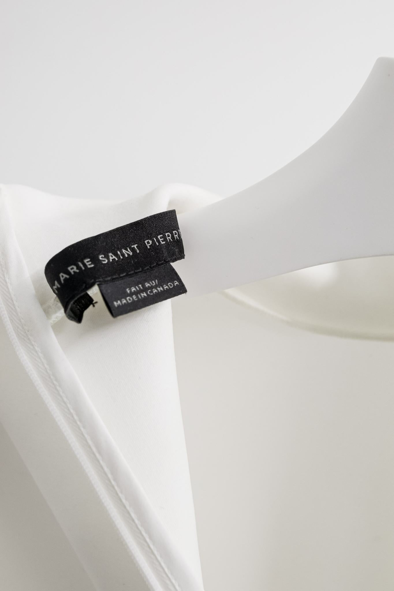 Marie Saint Pierre White Neoprene Turtleneck