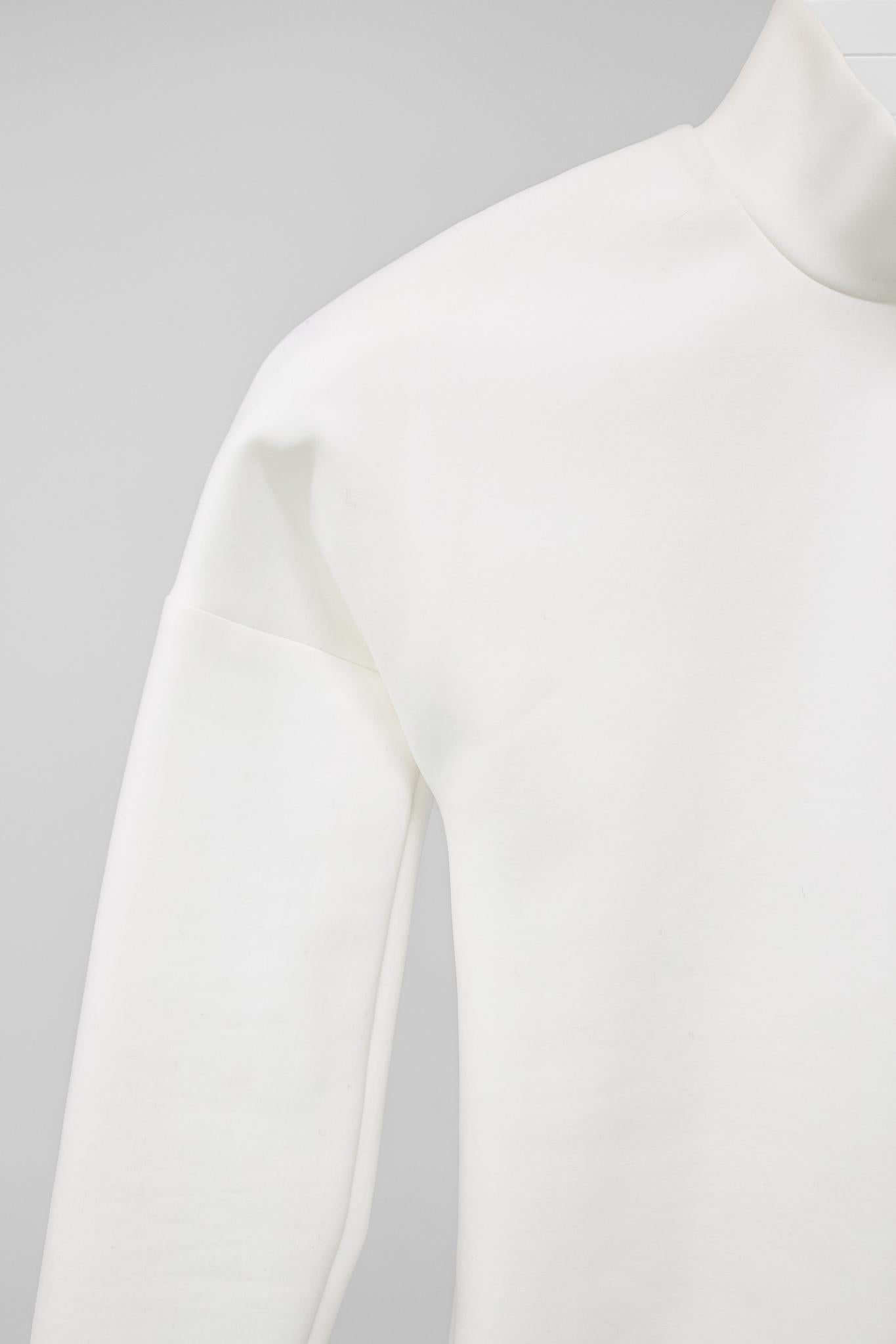 Marie Saint Pierre White Neoprene Turtleneck