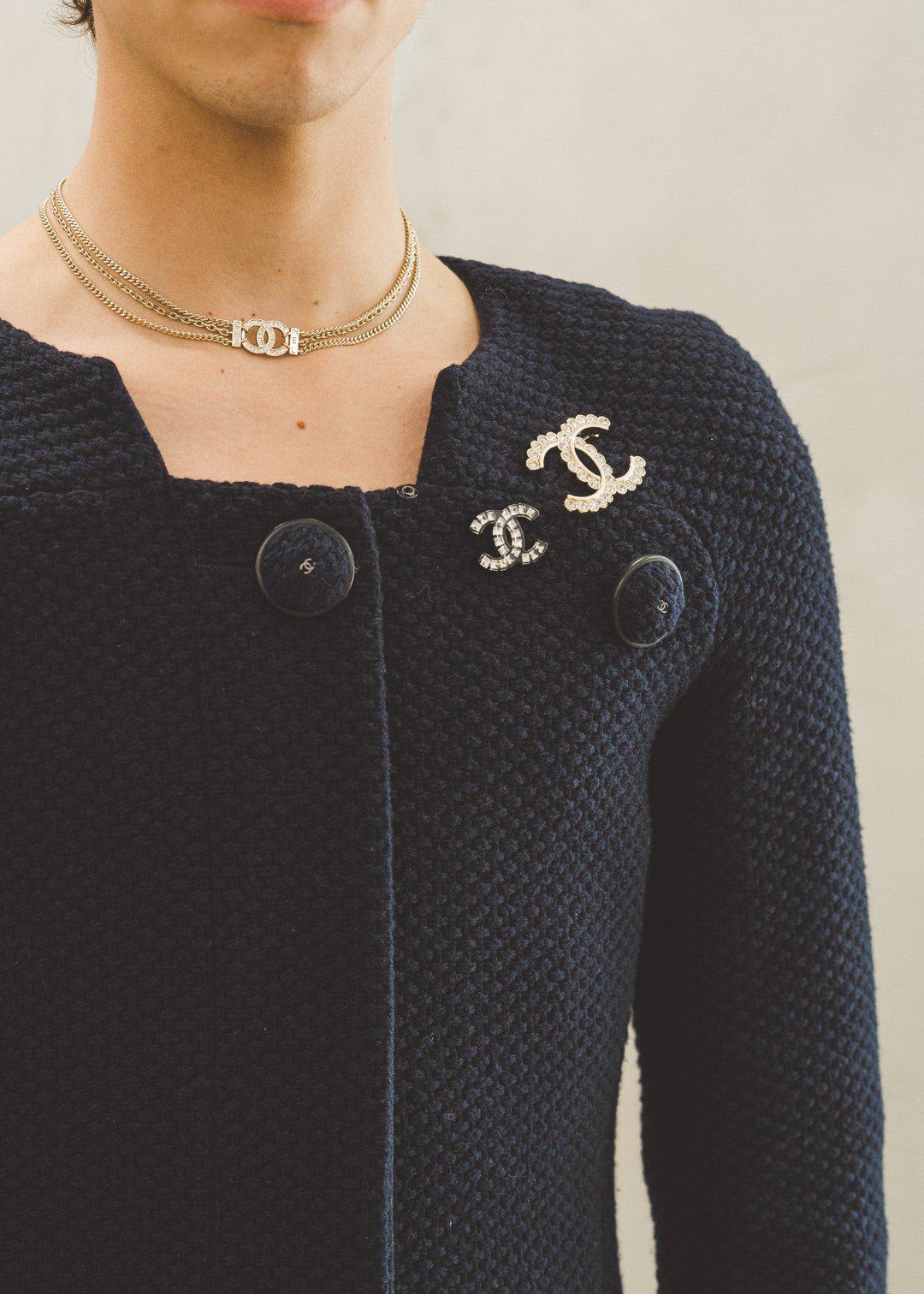 Chanel Navy Wool Mod Coat