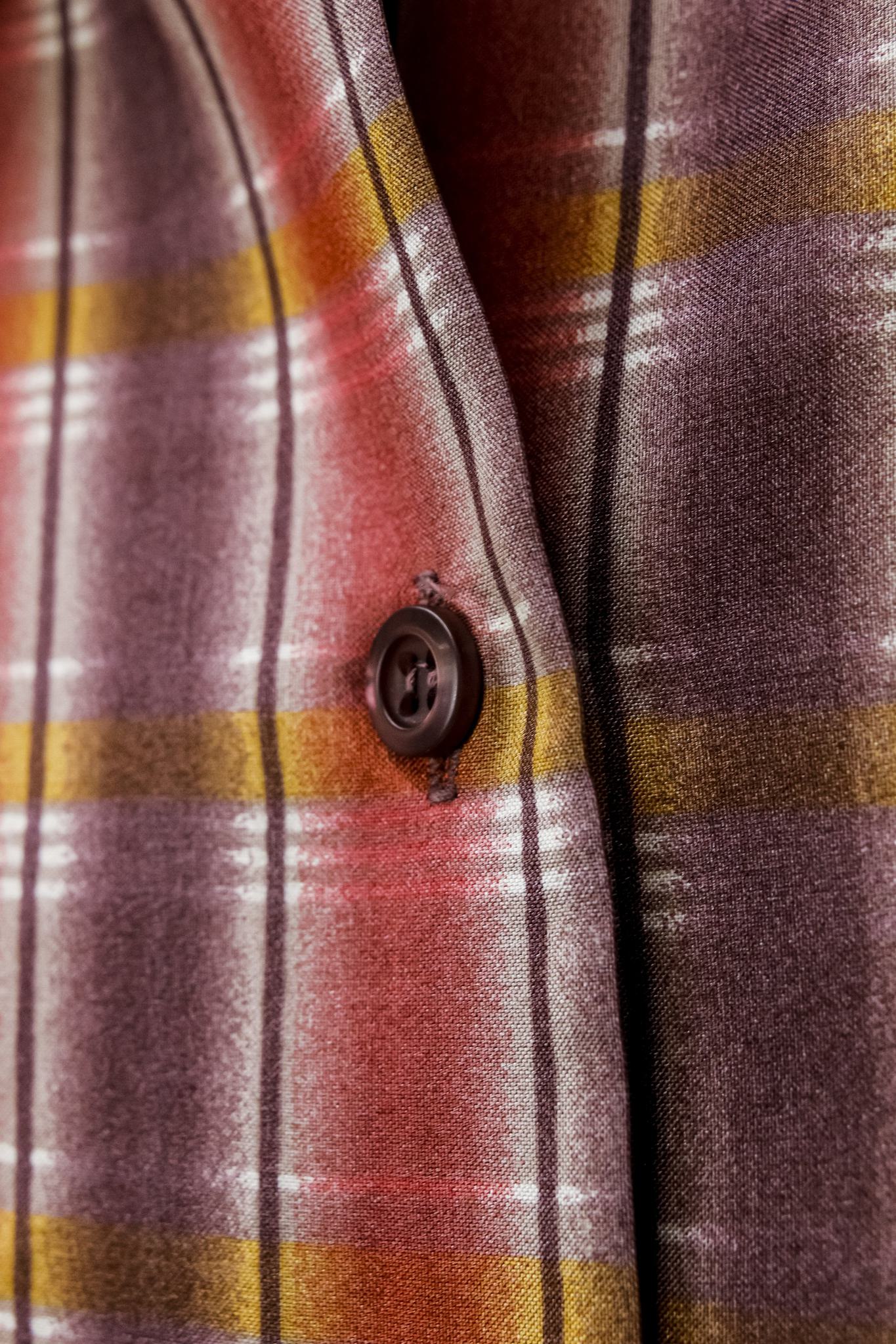 Prada Sleeveless Plaid Button-Up