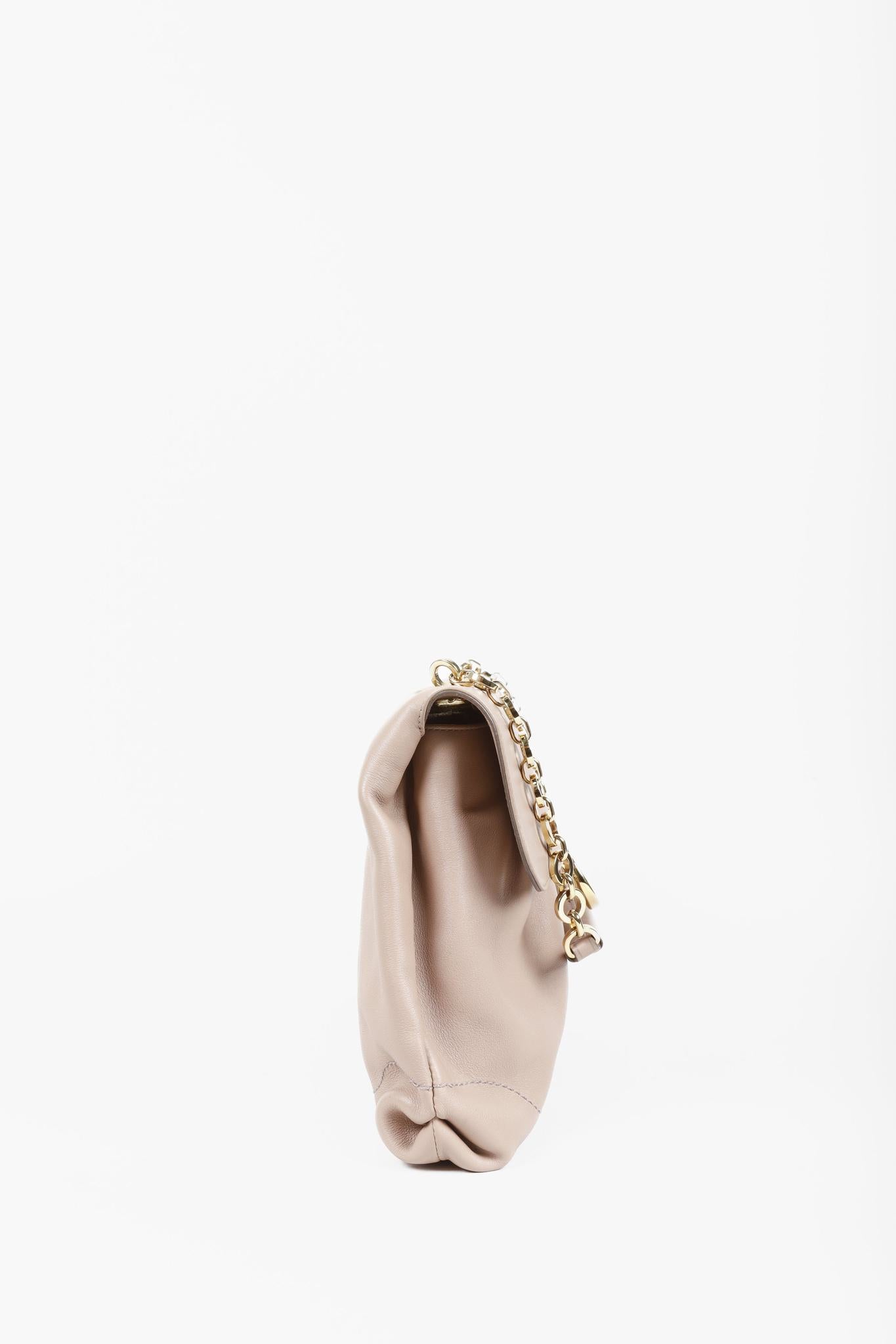 Salvatore Ferragamo Mauve Shoulder Flap Bag