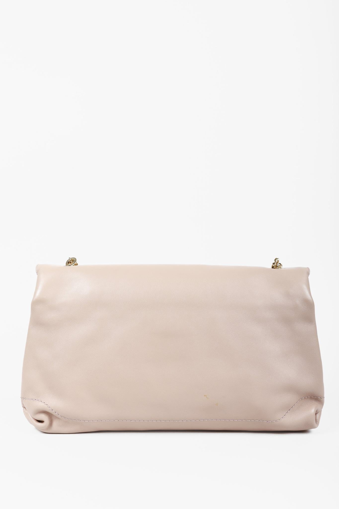Salvatore Ferragamo Mauve Shoulder Flap Bag