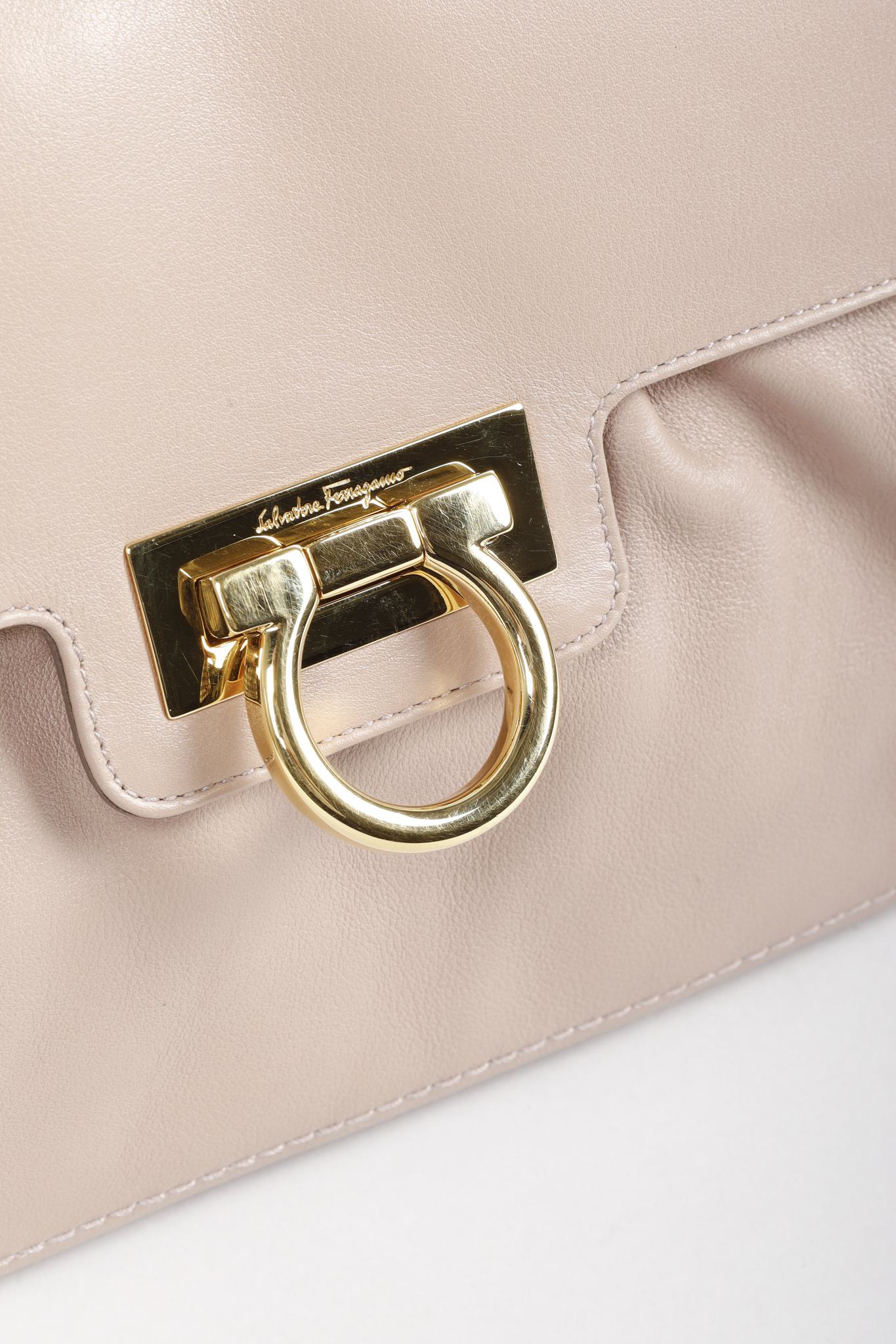 Salvatore Ferragamo Mauve Shoulder Flap Bag
