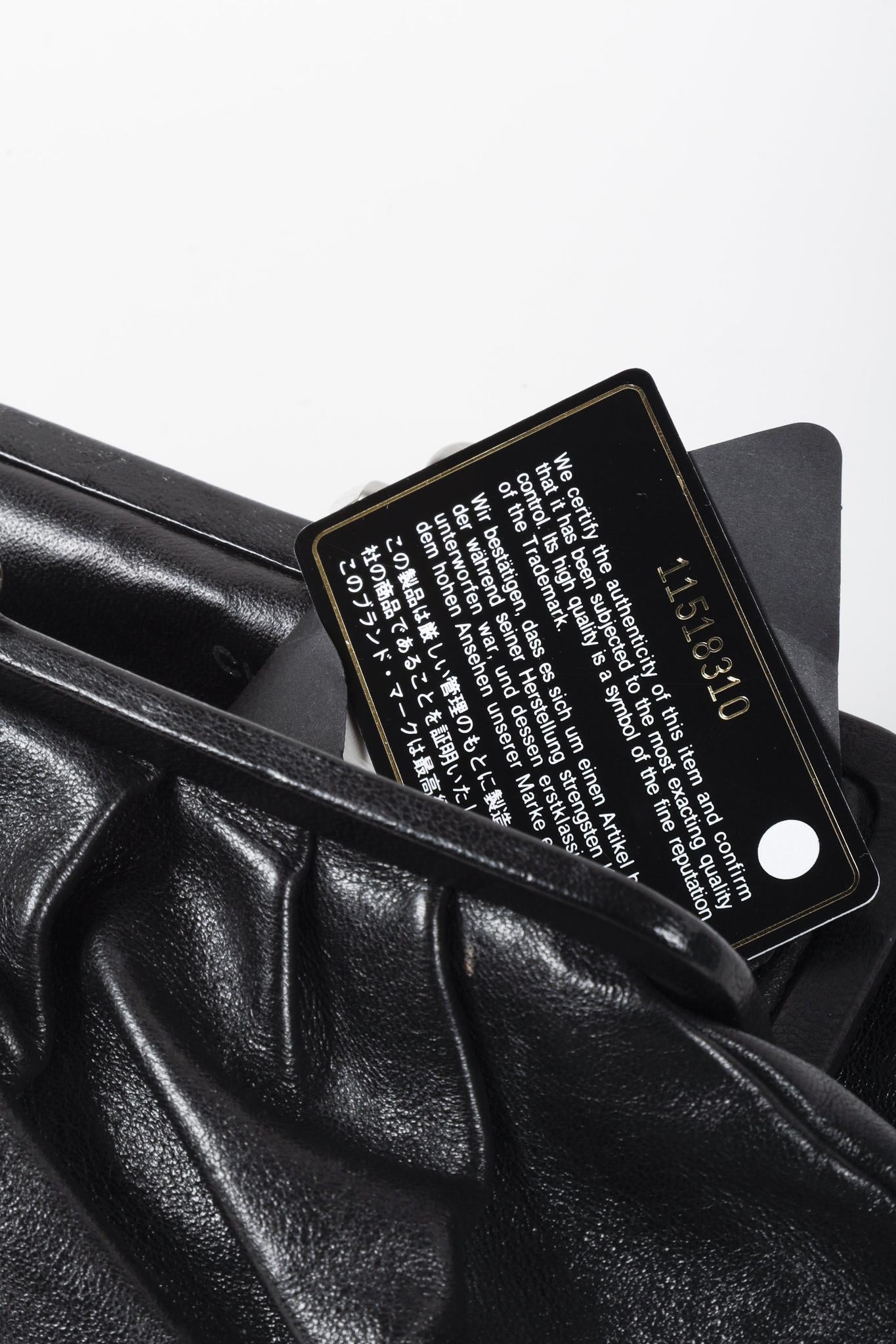 Chanel 07A Black Leather Clutch Bag
