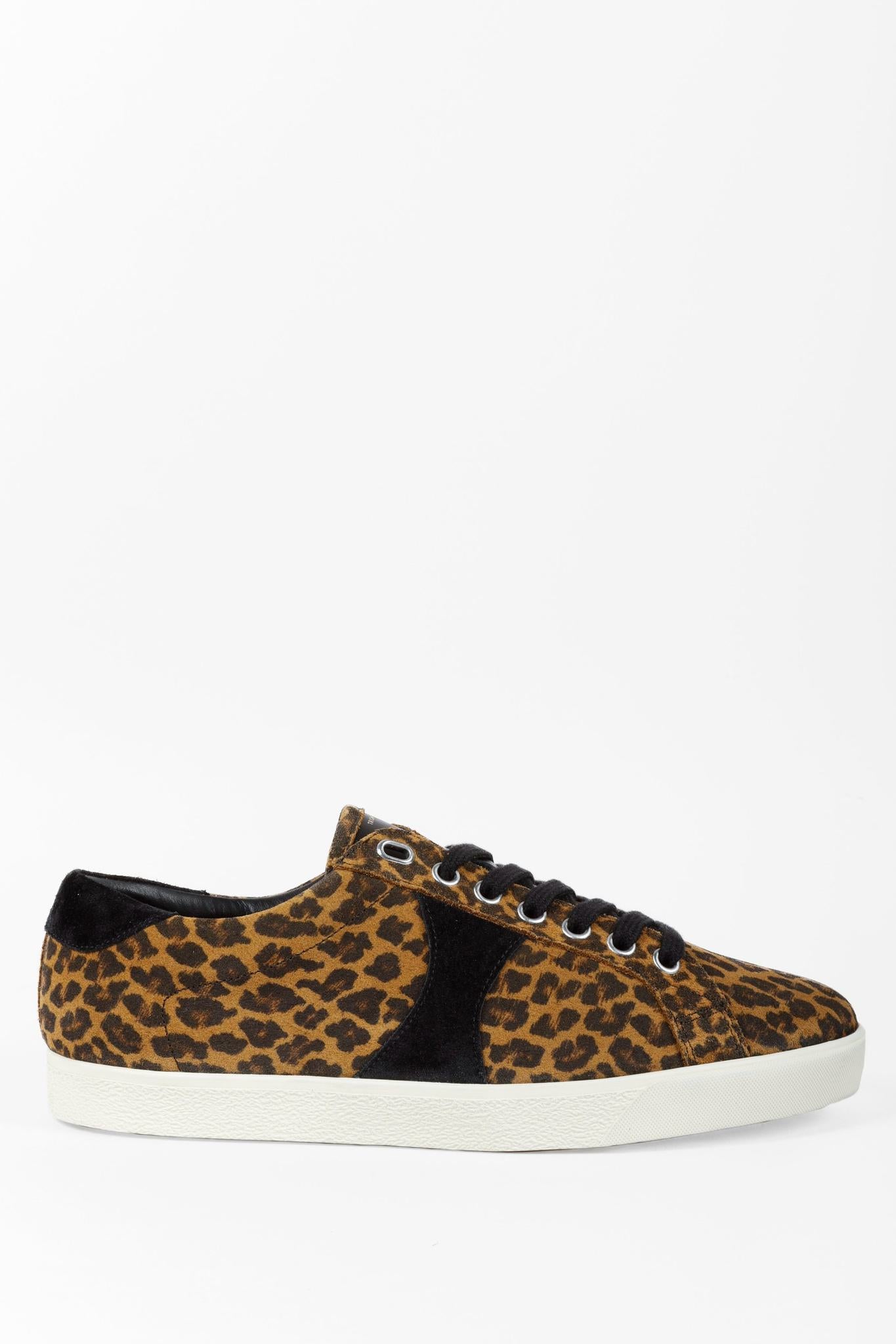 Celine Triomphe Leopard Low-Top Sneakers