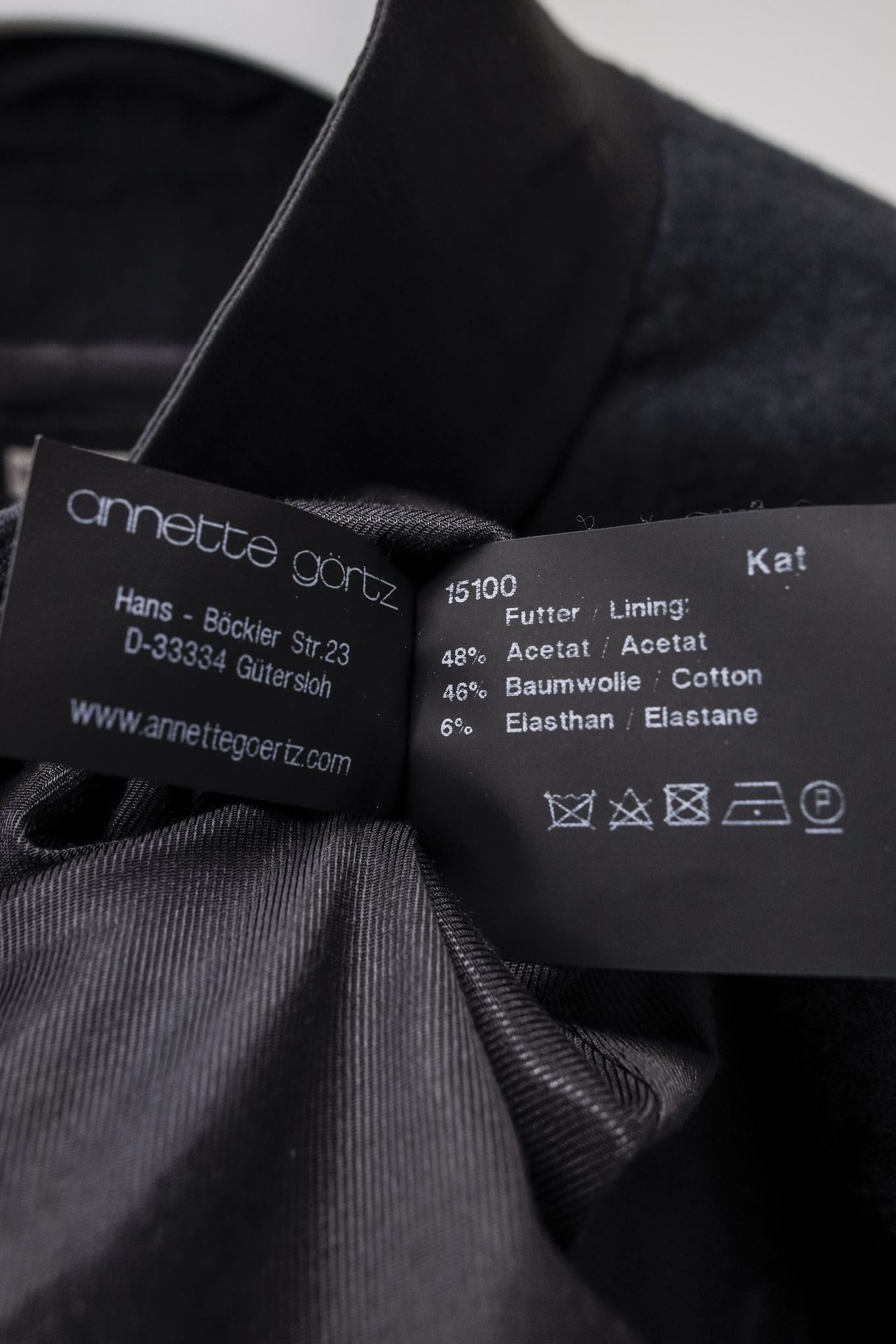 Annette Gortz AW/12 Kat Charcoal Grey Fleece Jacket