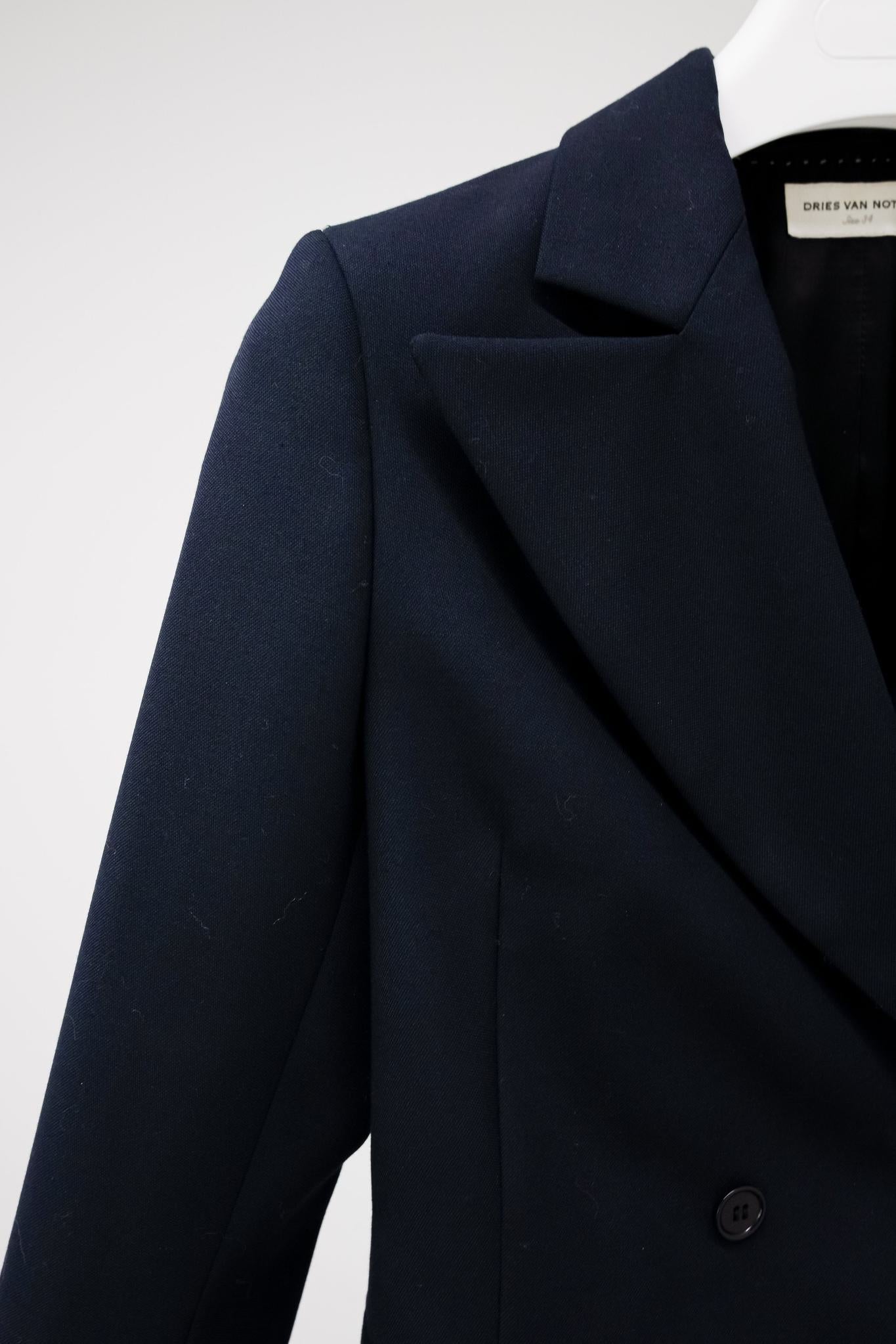 Dries Van Noten Double Breasted Wool Blazer