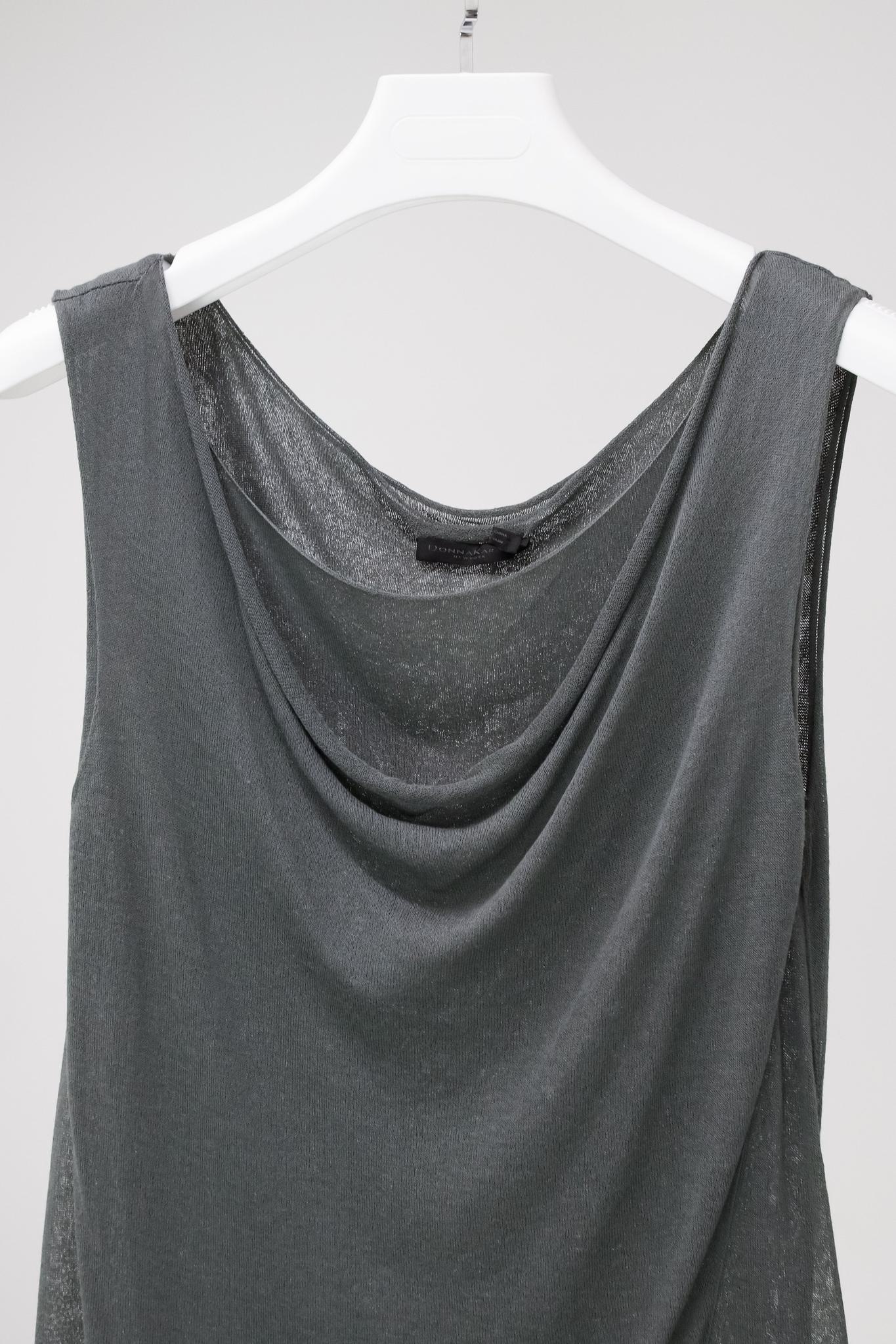 Donna Karan Grey Layered Tank