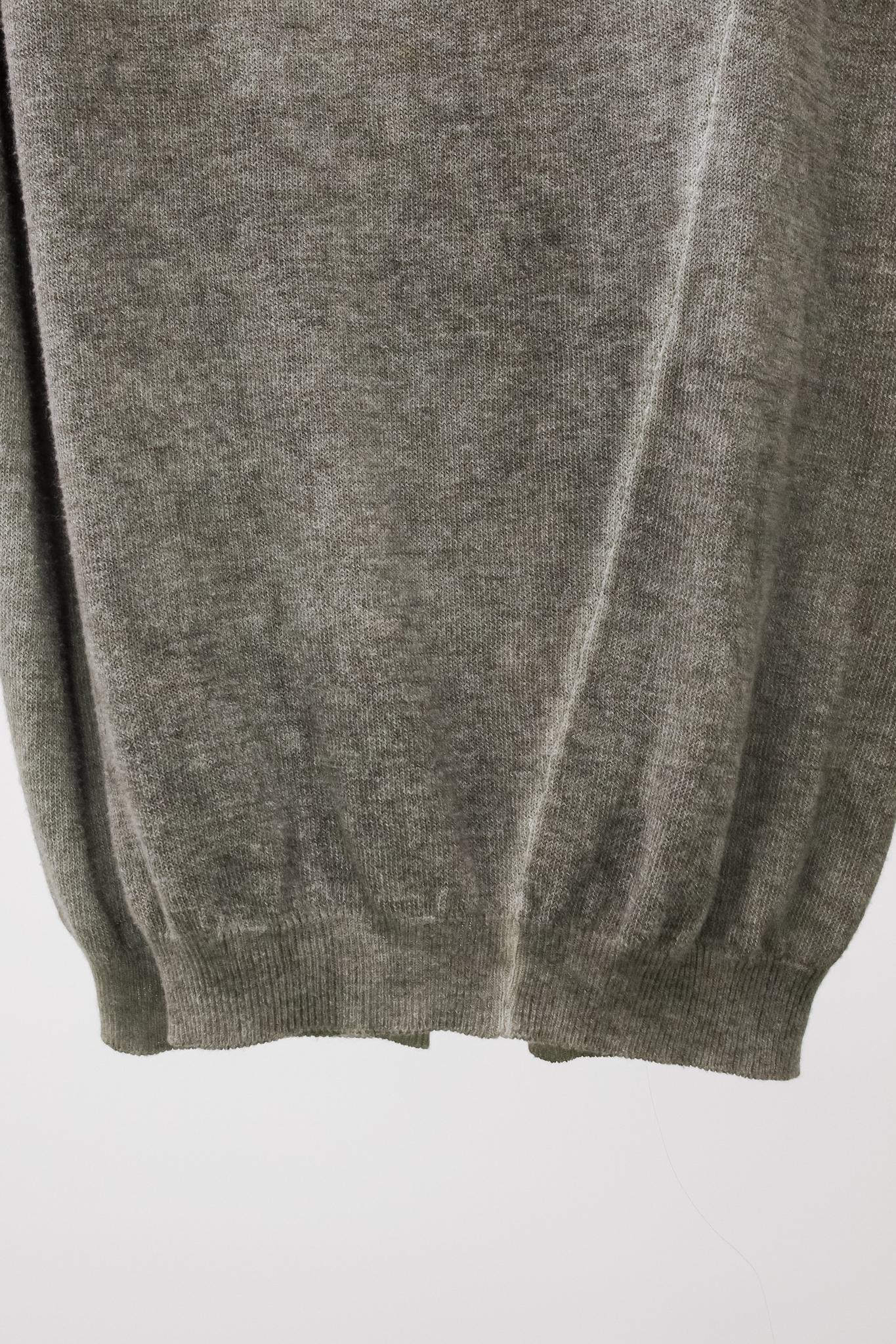 Sarah Pacini Grey Knit Double Tank