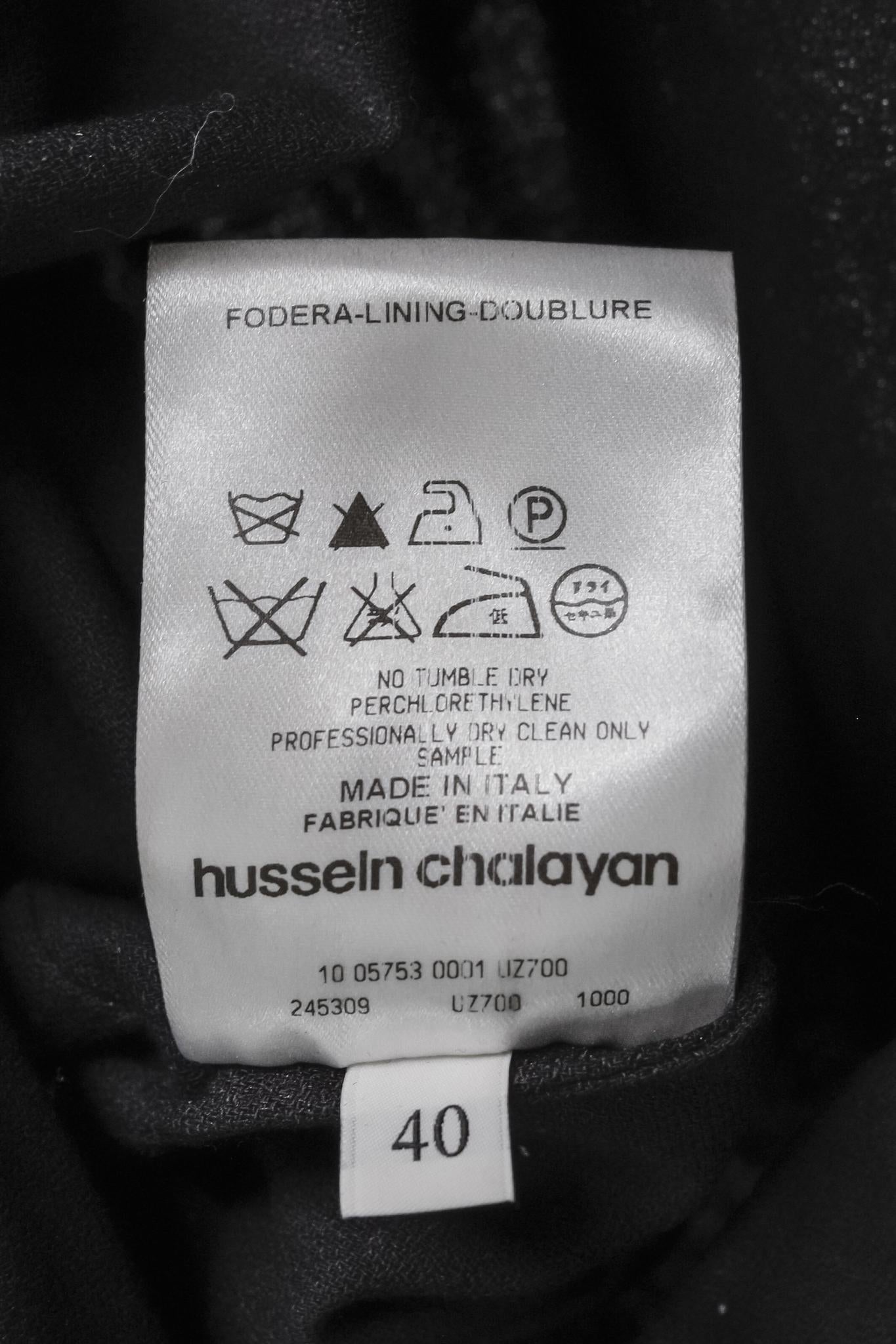 Hussein Chalayan AW/10 Runway Black Wool-Blend Long-Sleeve Dress