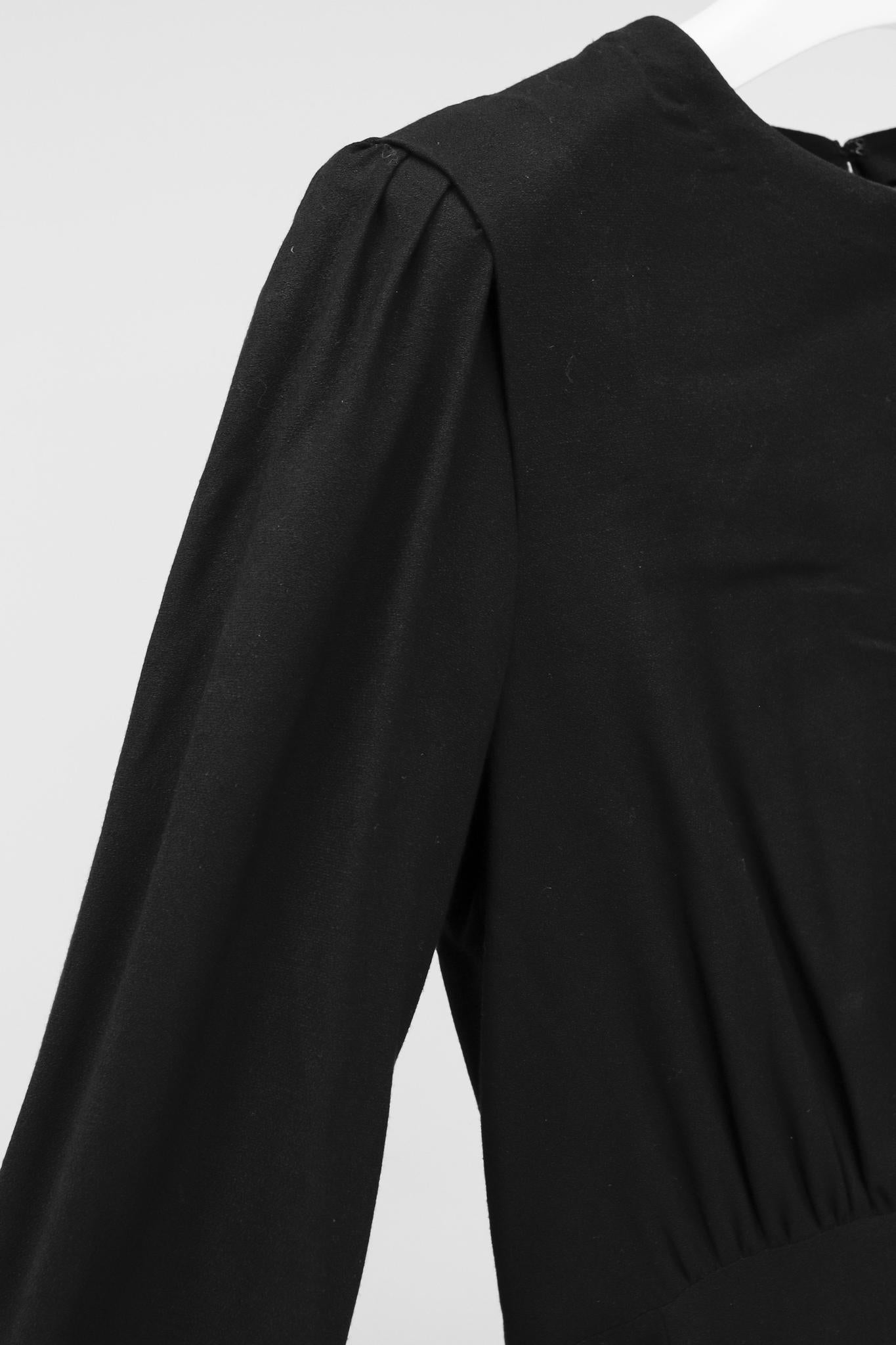 Hussein Chalayan AW/10 Runway Black Wool-Blend Long-Sleeve Dress