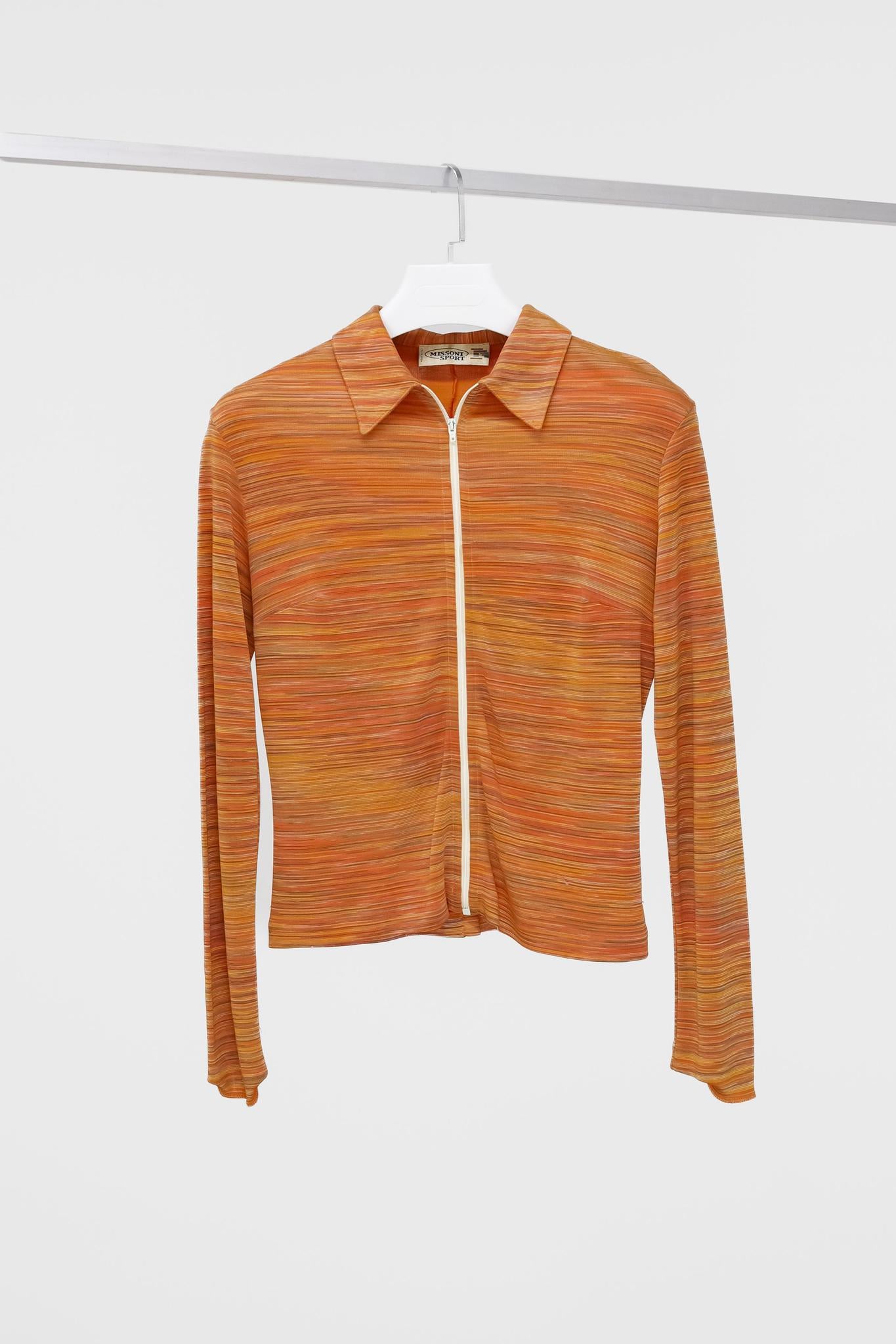 Vintage Missoni Sport Knit Zip Jacket