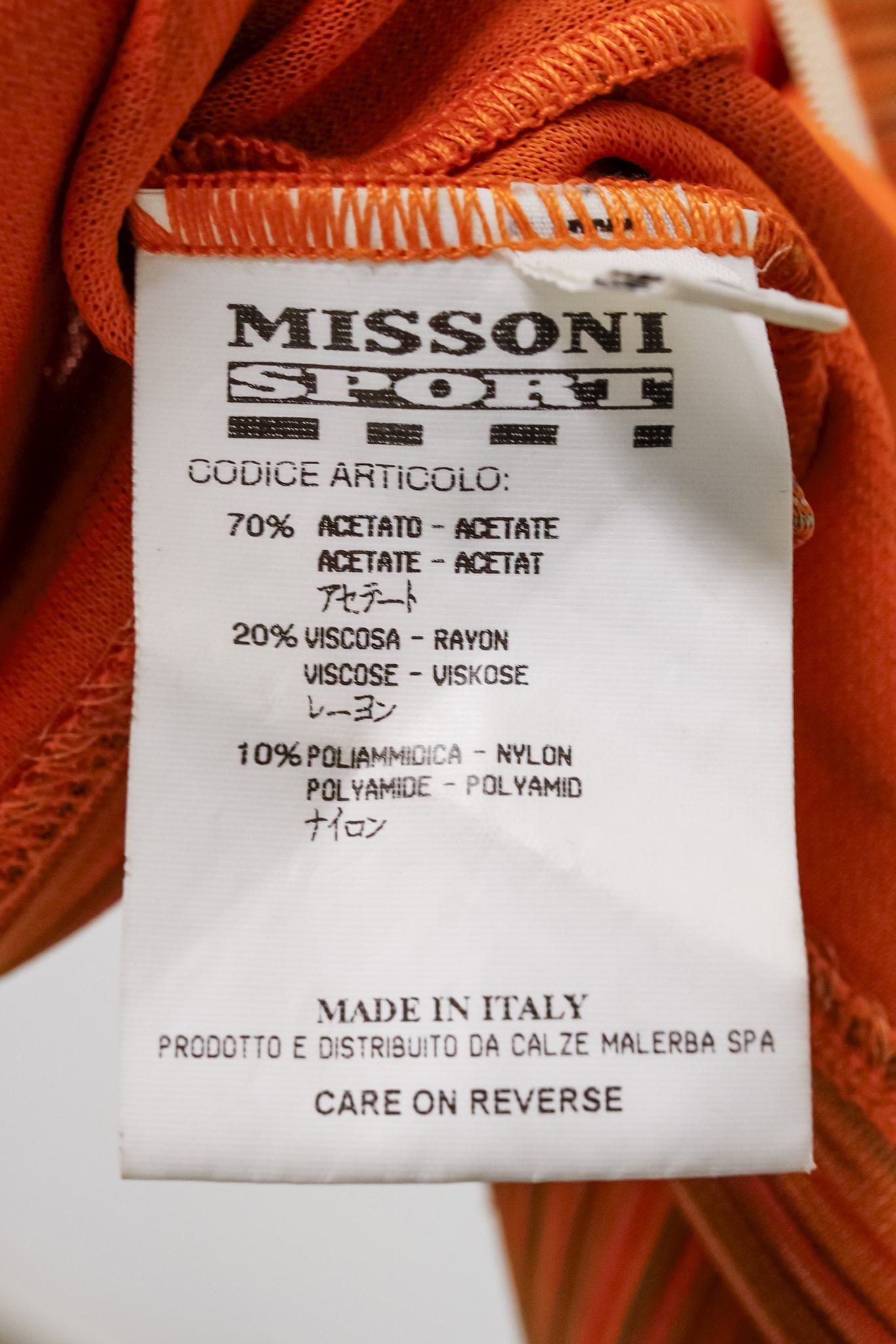 Vintage Missoni Sport Knit Zip Jacket