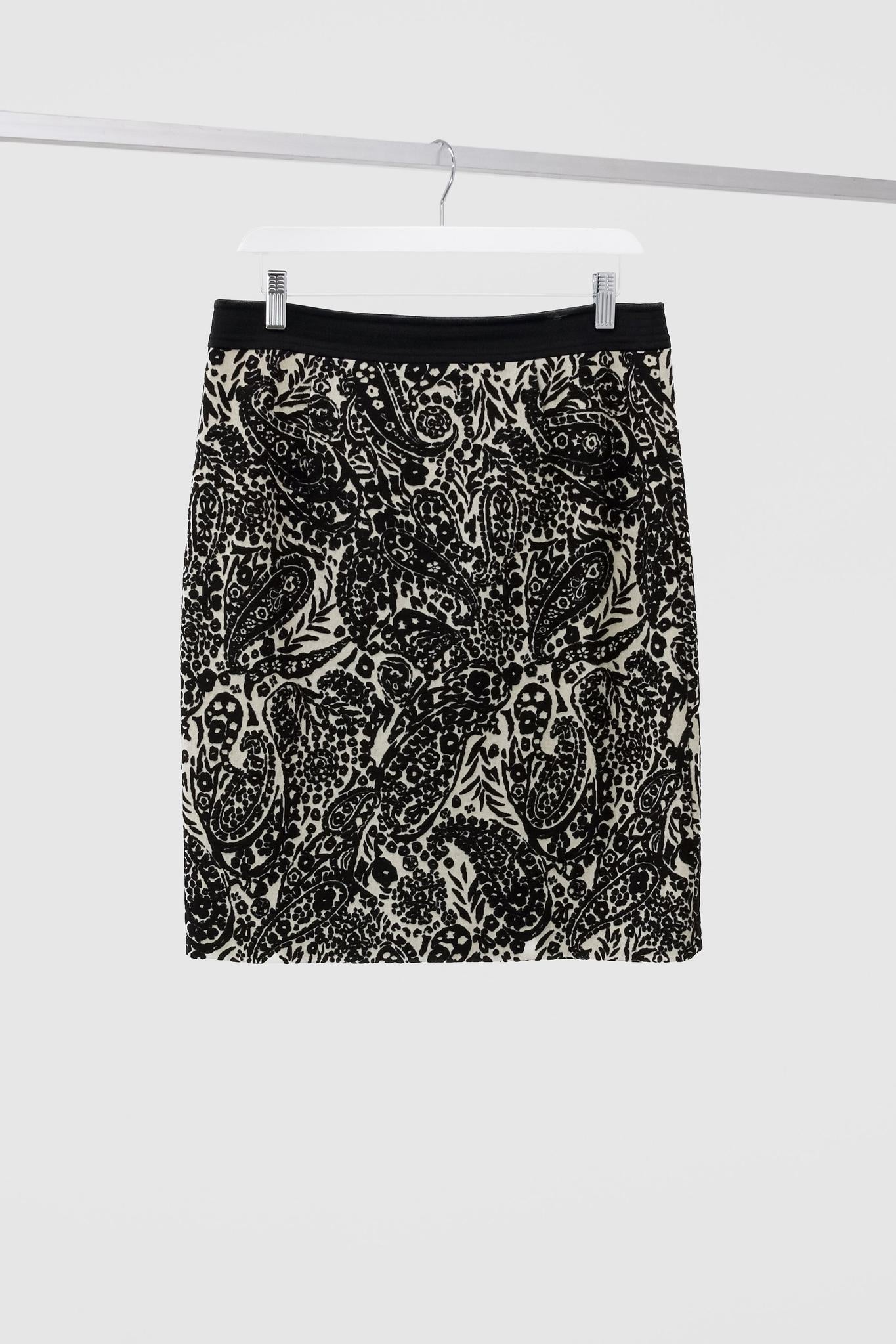 Etro Paisley Zipper Skirt