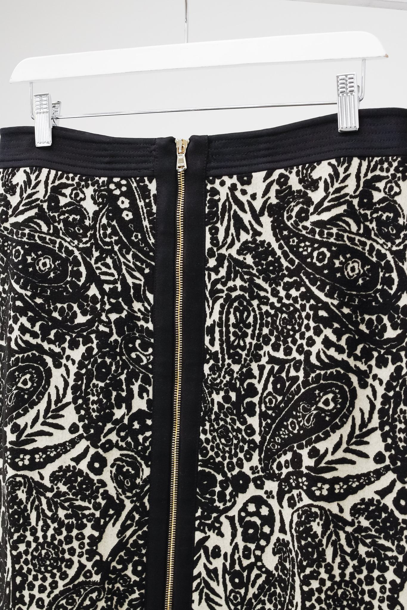 Etro Paisley Zipper Skirt