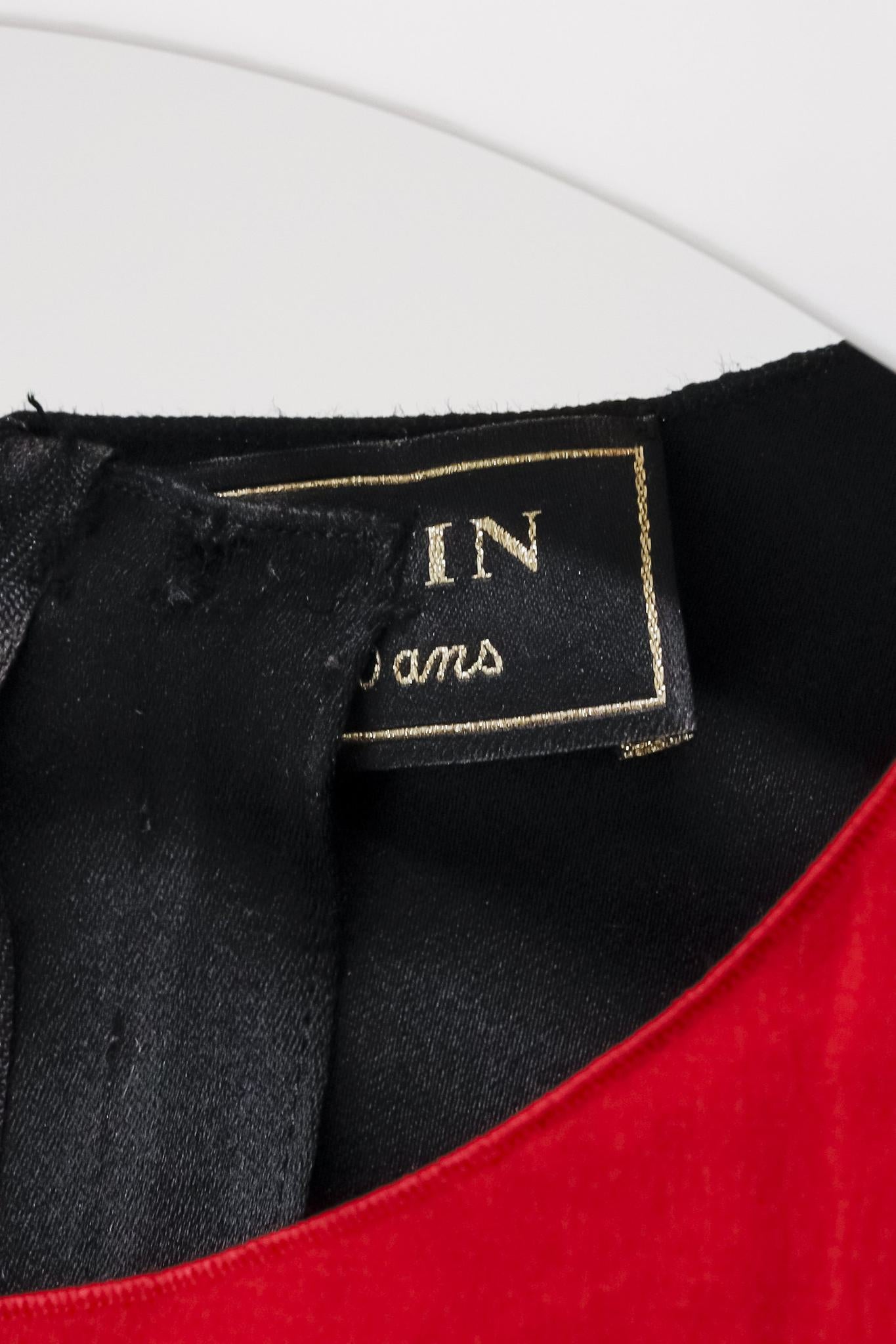 Lanvin AW/12 "Les 10 Ans" Red Floral Lace Applique Sheath Dress