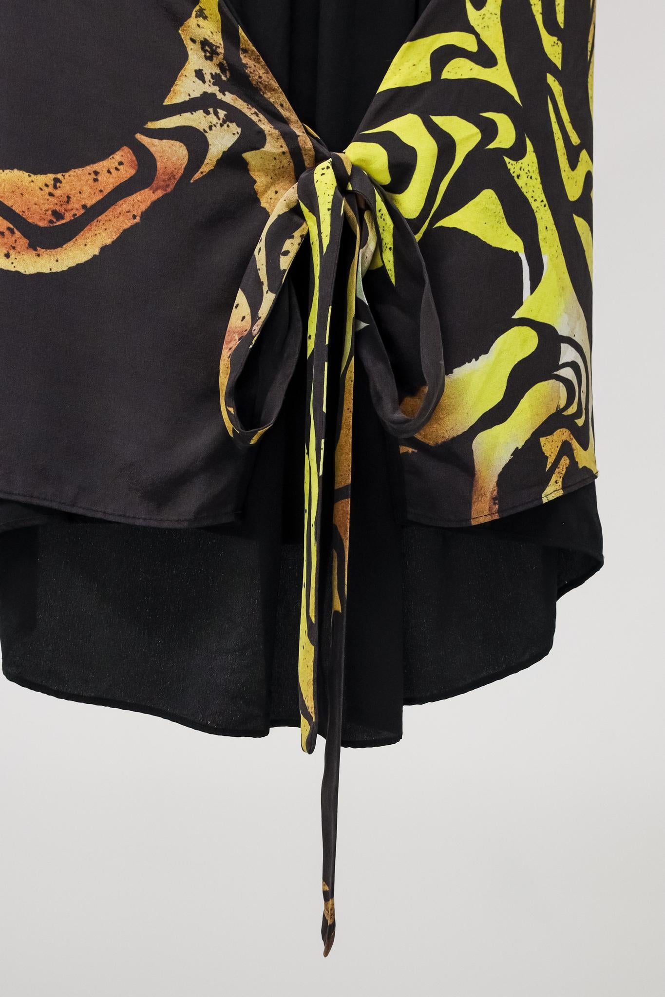 Proenza Schouler Sleeveless Abstract Print Silk Top