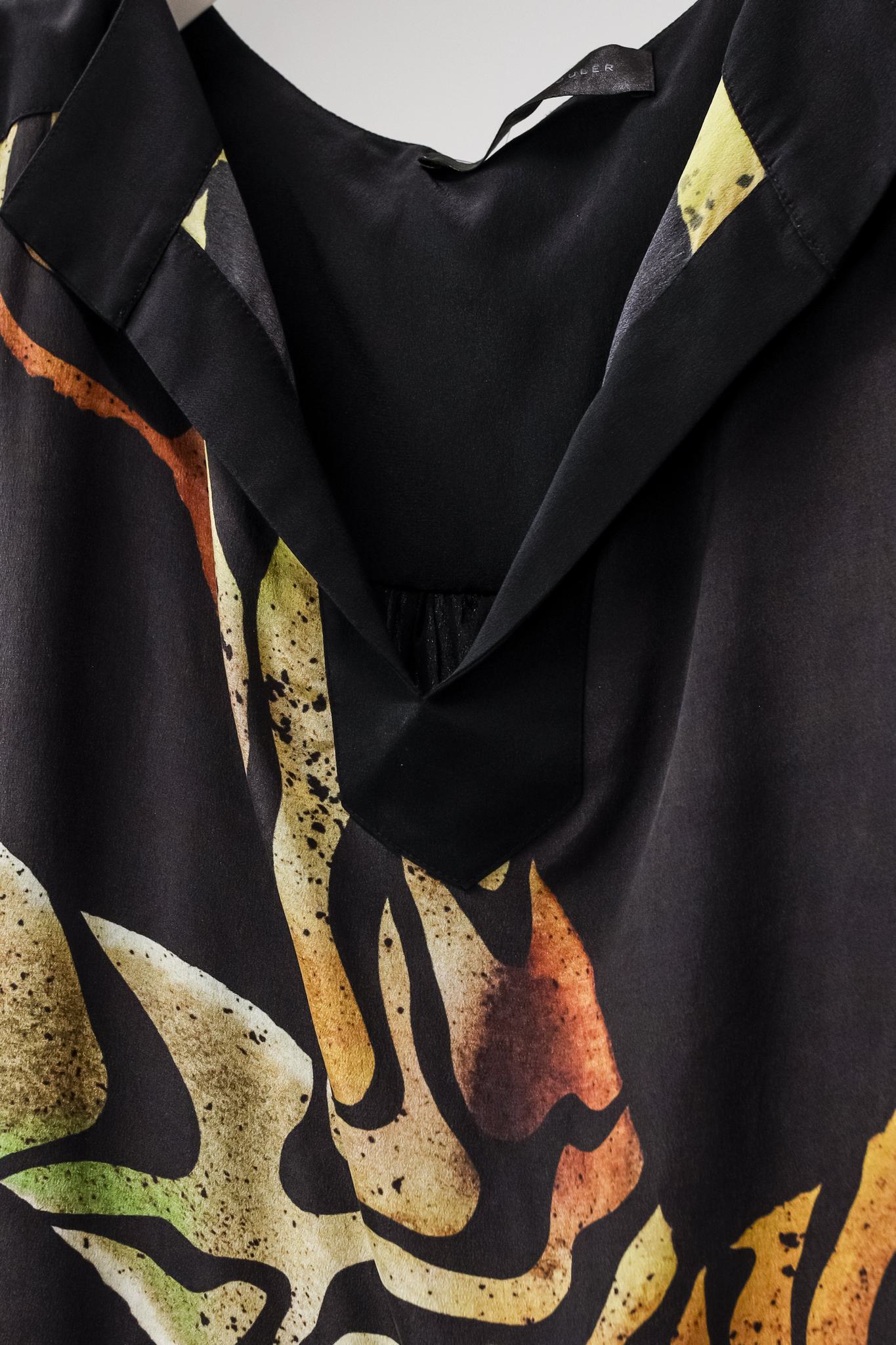 Proenza Schouler Sleeveless Abstract Print Silk Top