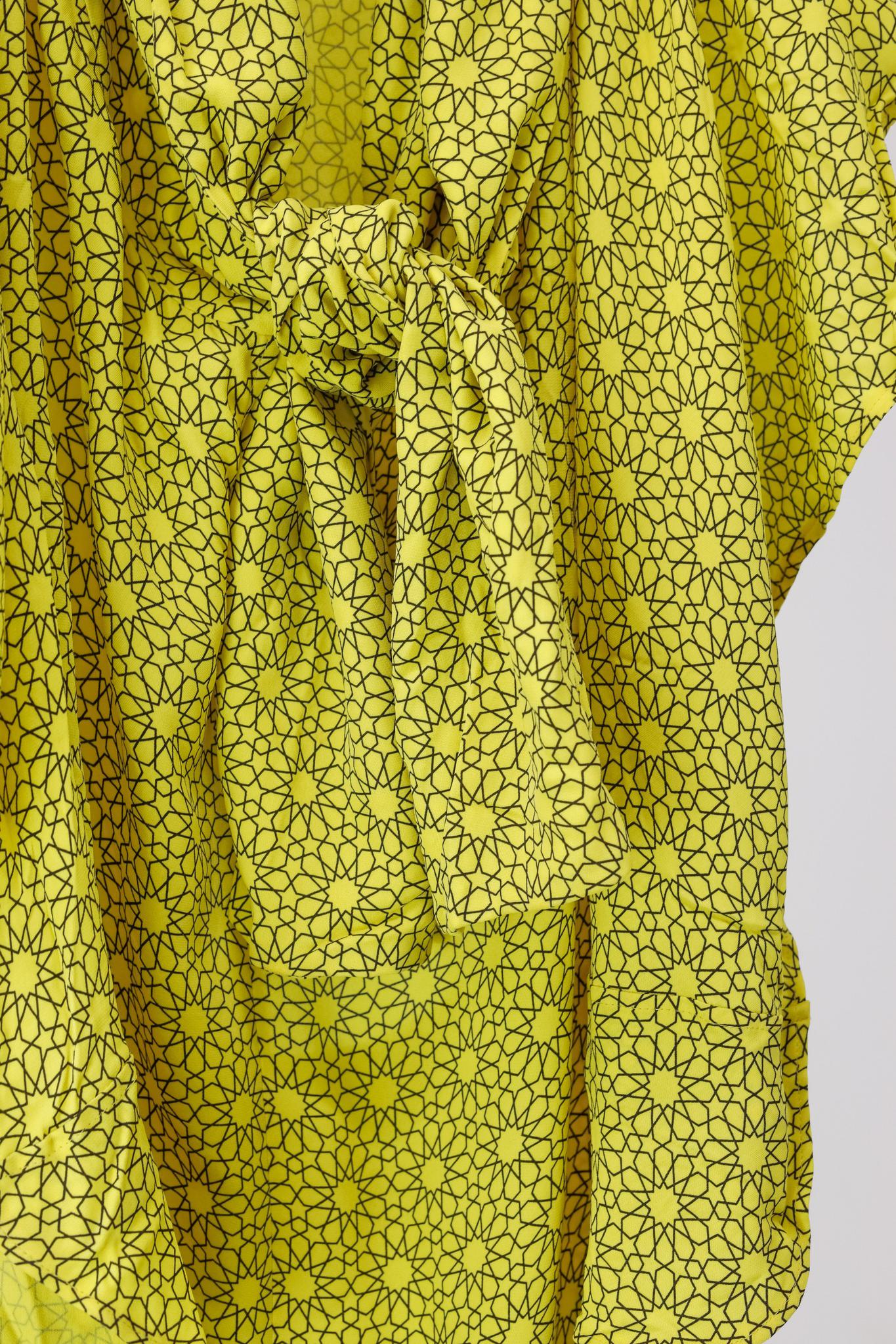 Marni AW/11 Geometric Tie Neck Ruffle Blouse