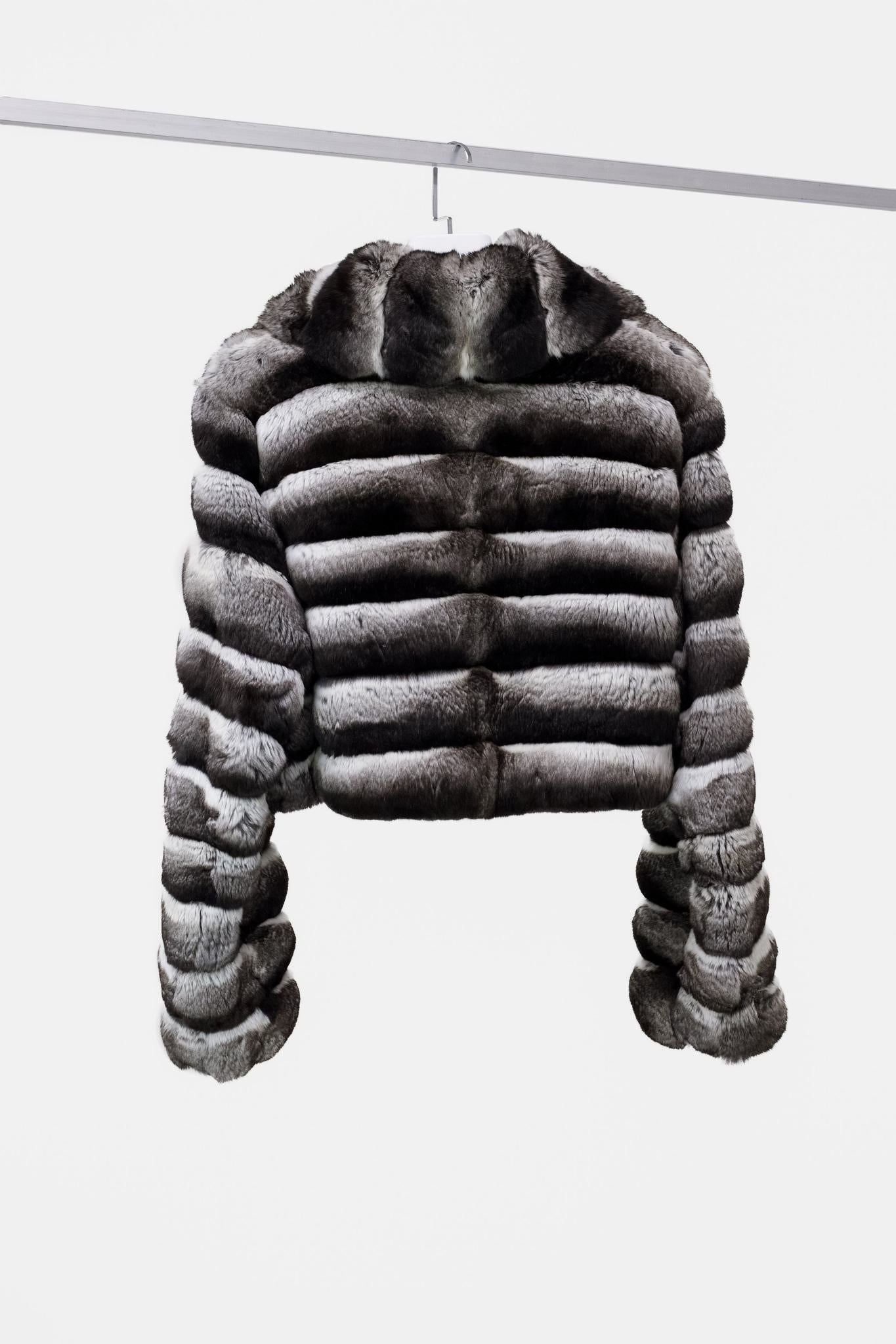 Oscar de la Renta Blue Chinchilla Fur