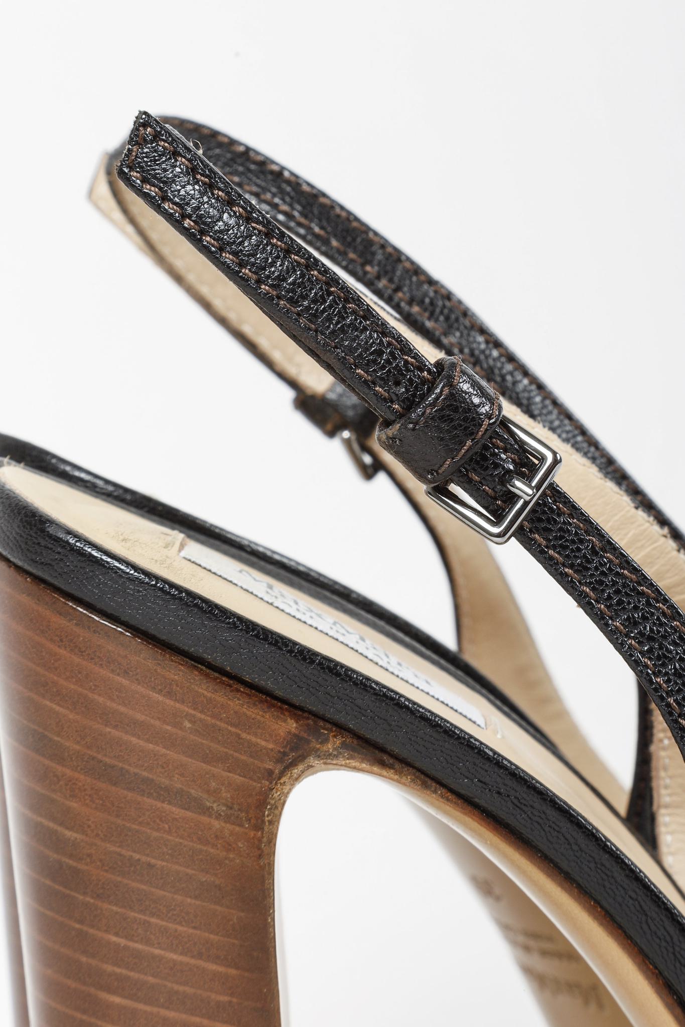 Max Mara Black Platform Heels