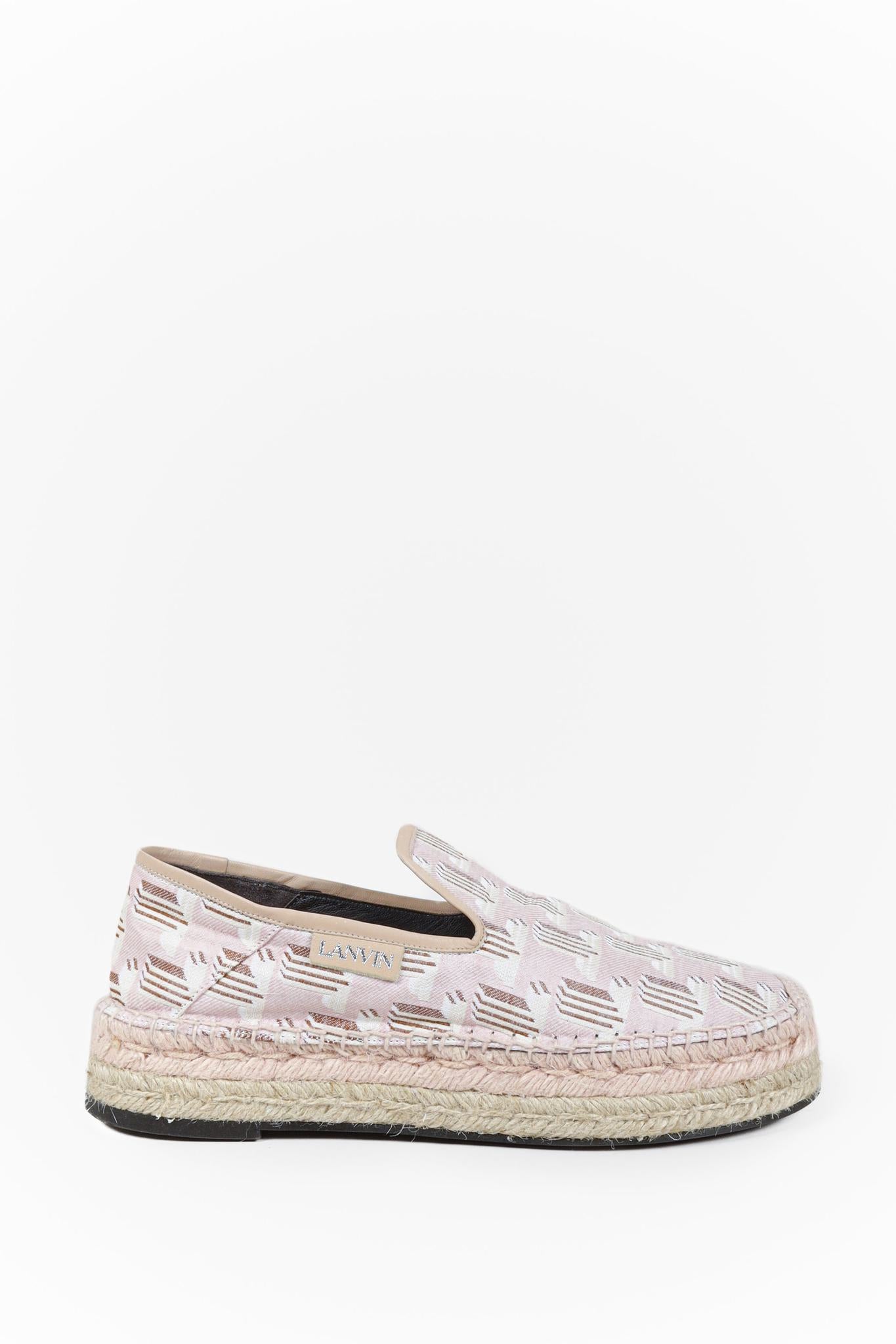 Lanvin Pink Monogram Espadrilles