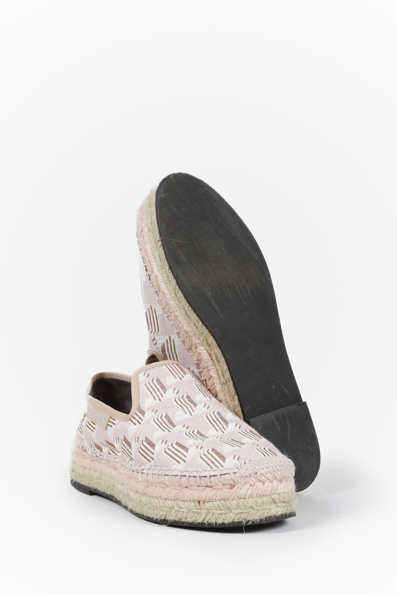 Lanvin Pink Monogram Espadrilles