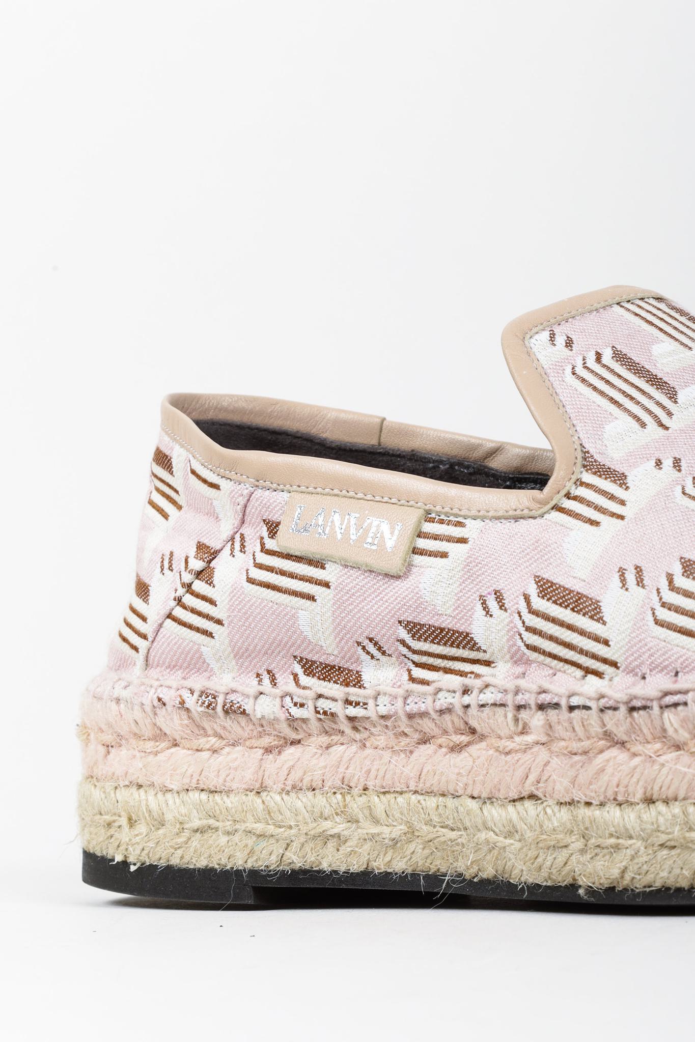 Lanvin Pink Monogram Espadrilles