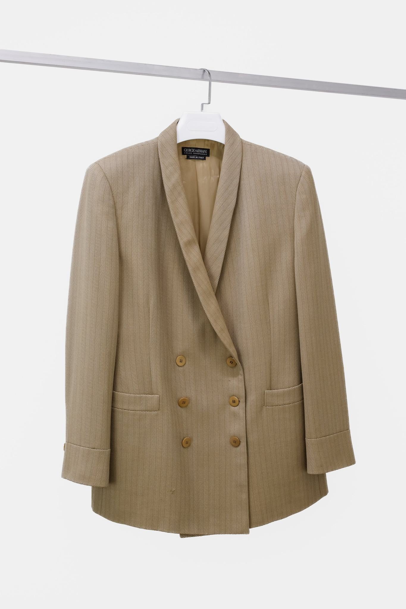 90's Vintage Giorgio Armani Herringbone Blazer