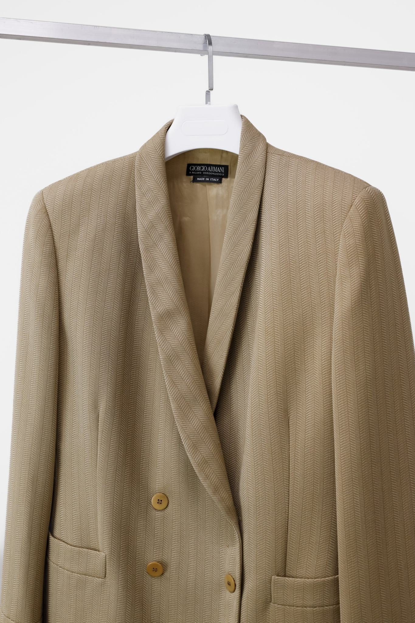 90's Vintage Giorgio Armani Herringbone Blazer