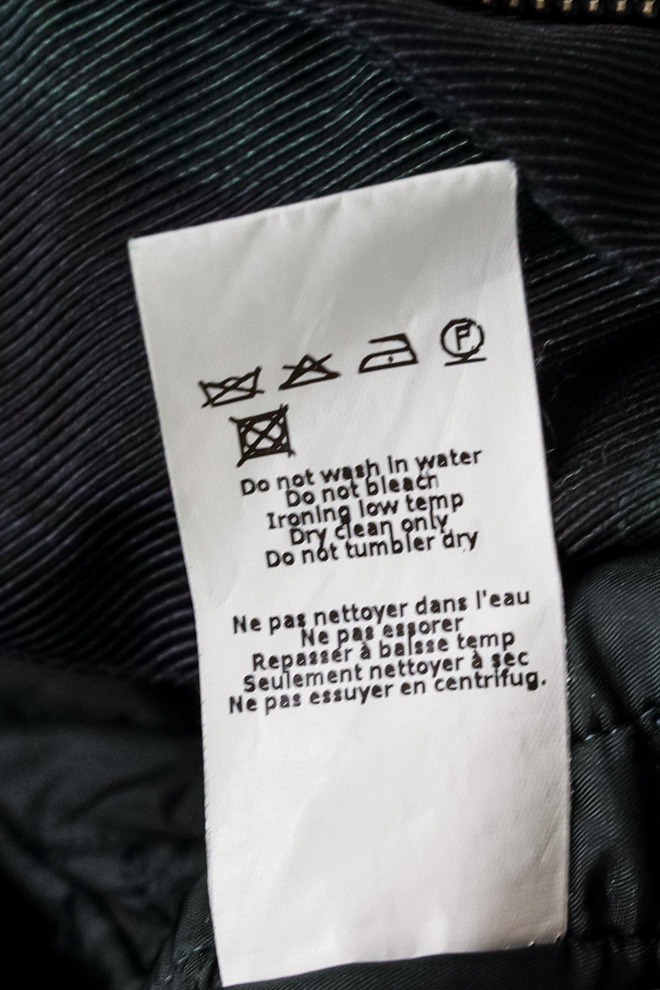 Jil Sander Navy Blackwatch Plaid Parka