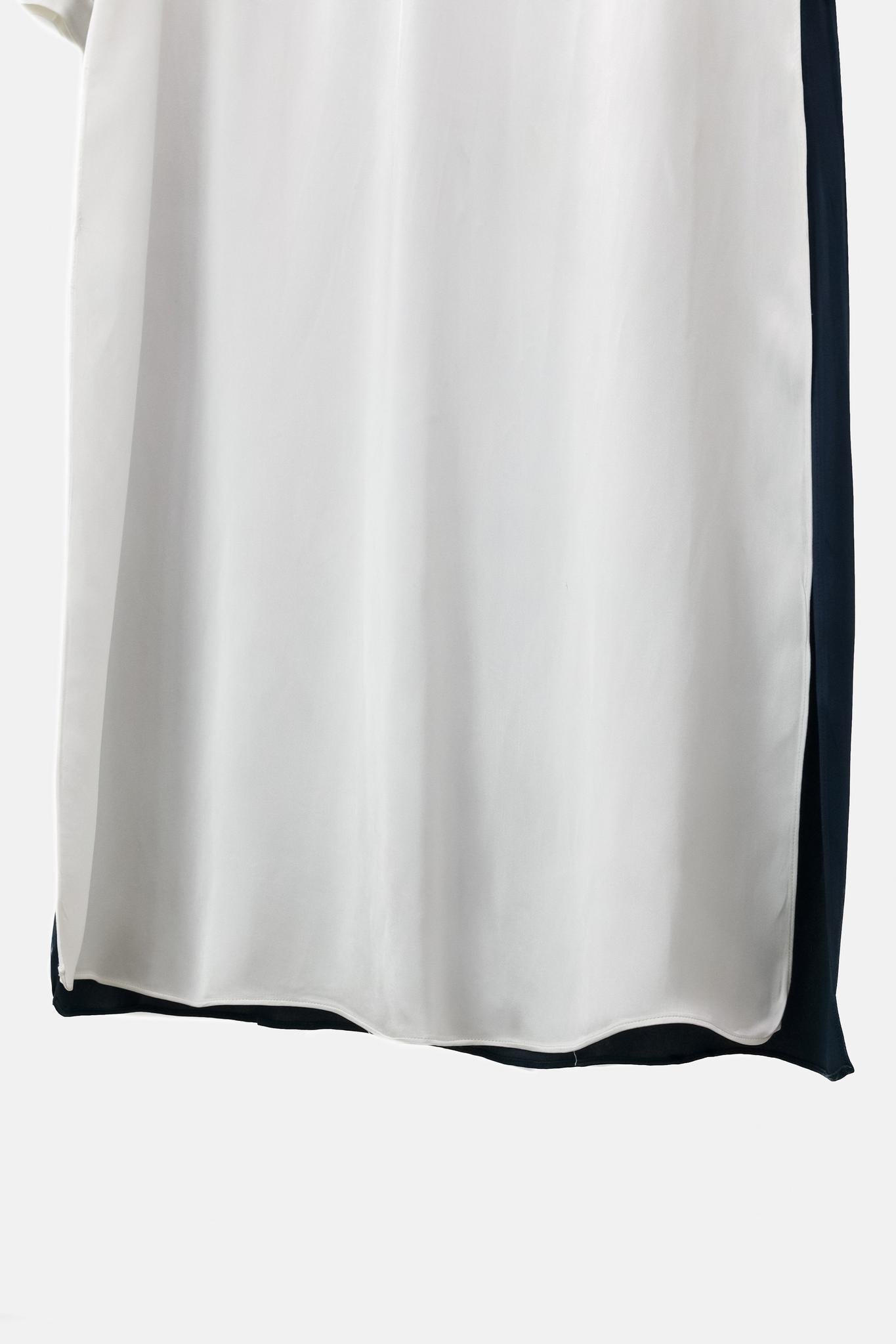 Lanvin Satin Colour block Tunic Dress
