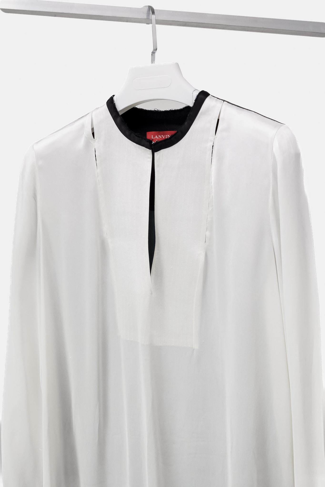 Lanvin Satin Colour block Tunic Dress