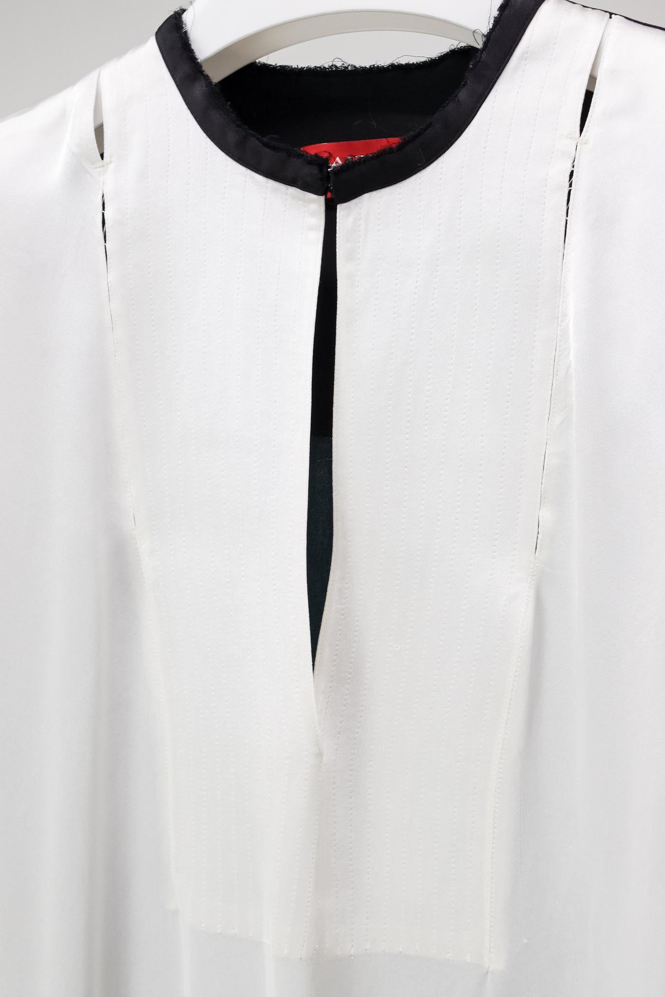 Lanvin Satin Colour block Tunic Dress