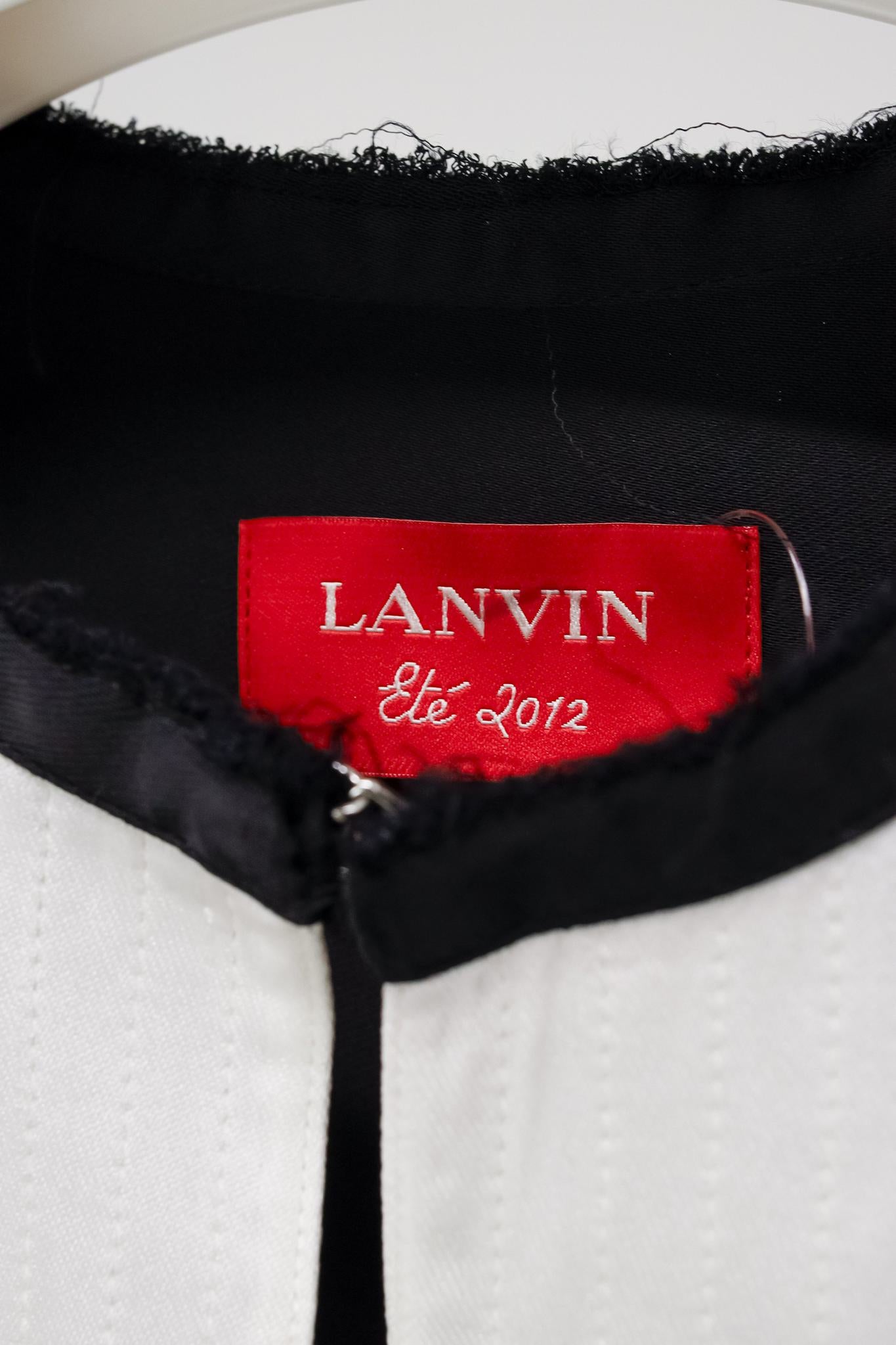 Lanvin Satin Colour block Tunic Dress