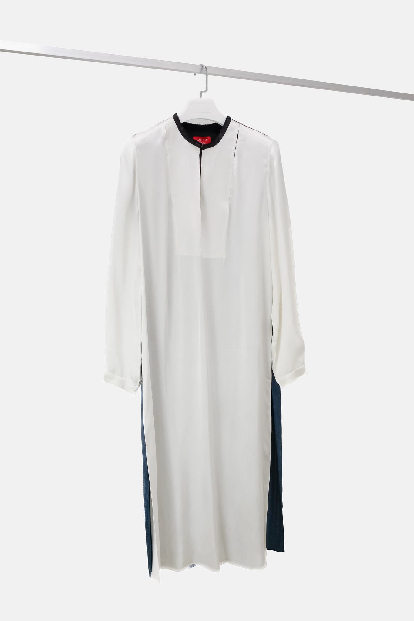 Lanvin Satin Colour block Tunic Dress