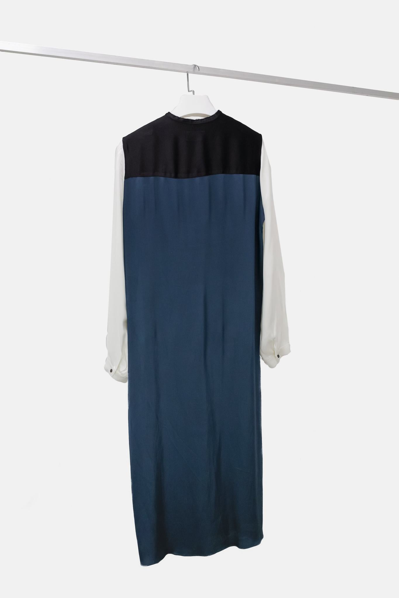Lanvin Satin Colour block Tunic Dress