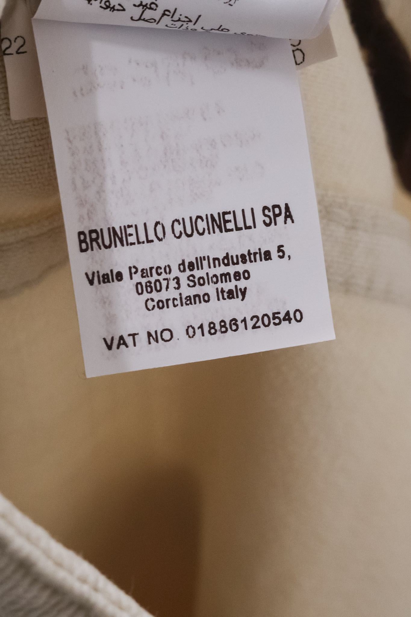 Brunello Cucinelli Cream Tapered Jeans