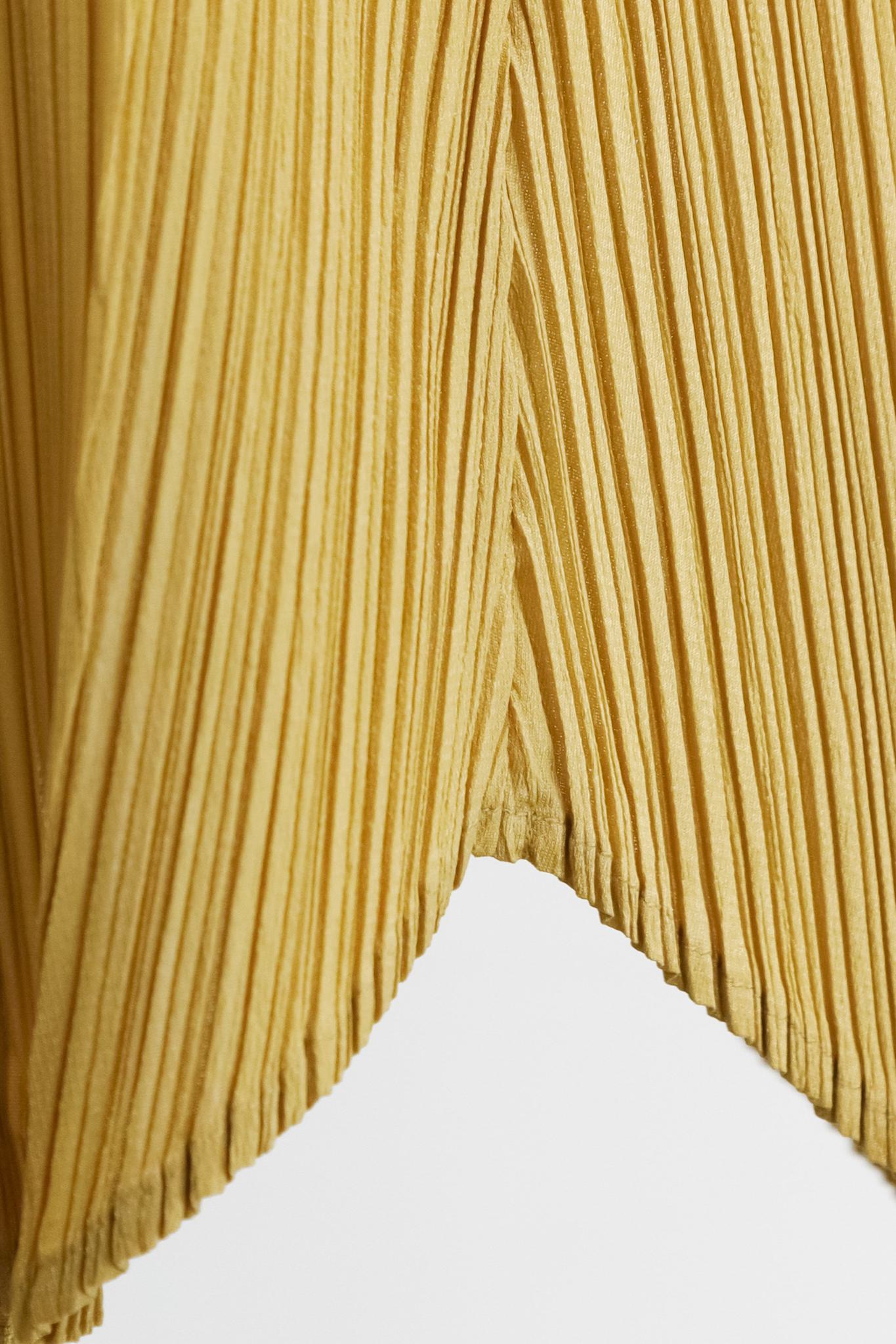 Issey Miyake Pleats Please Single Tan Button Jacket