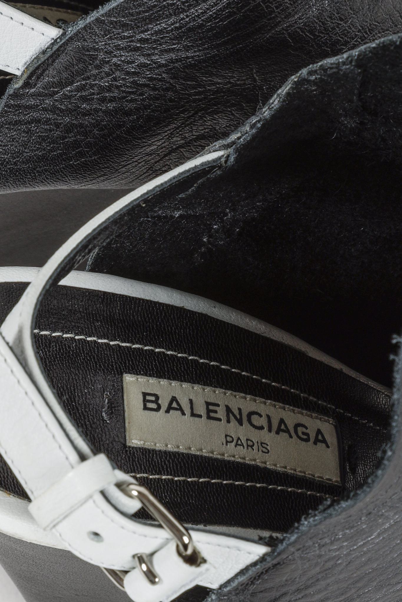 Balenciaga Veau Papier Wedge Sandal
